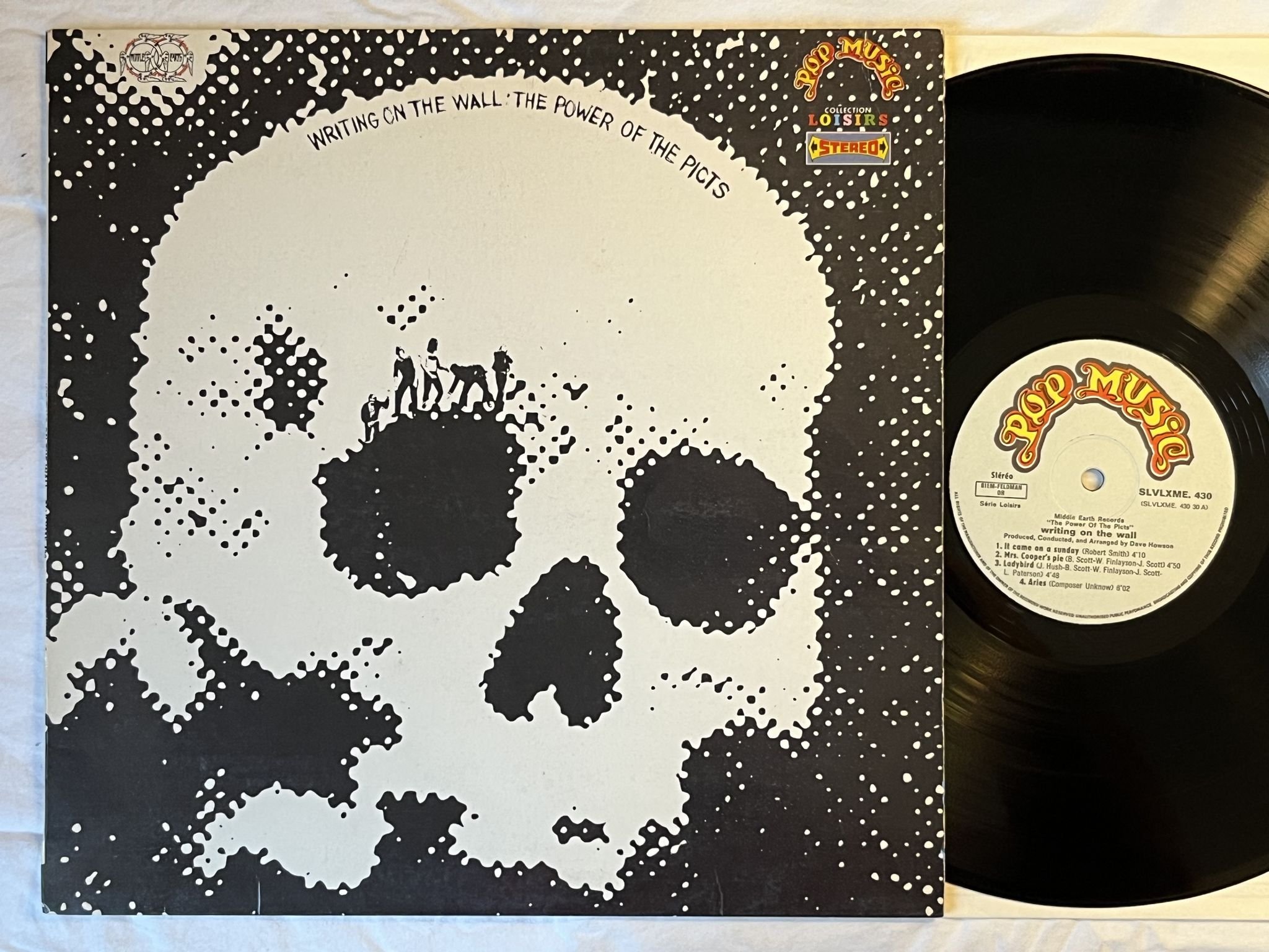 Omslagsbild för skivan WRITING ON THE WALL The Power Of The Picts LP -69 Fra POP MUSIC slvlxme 430