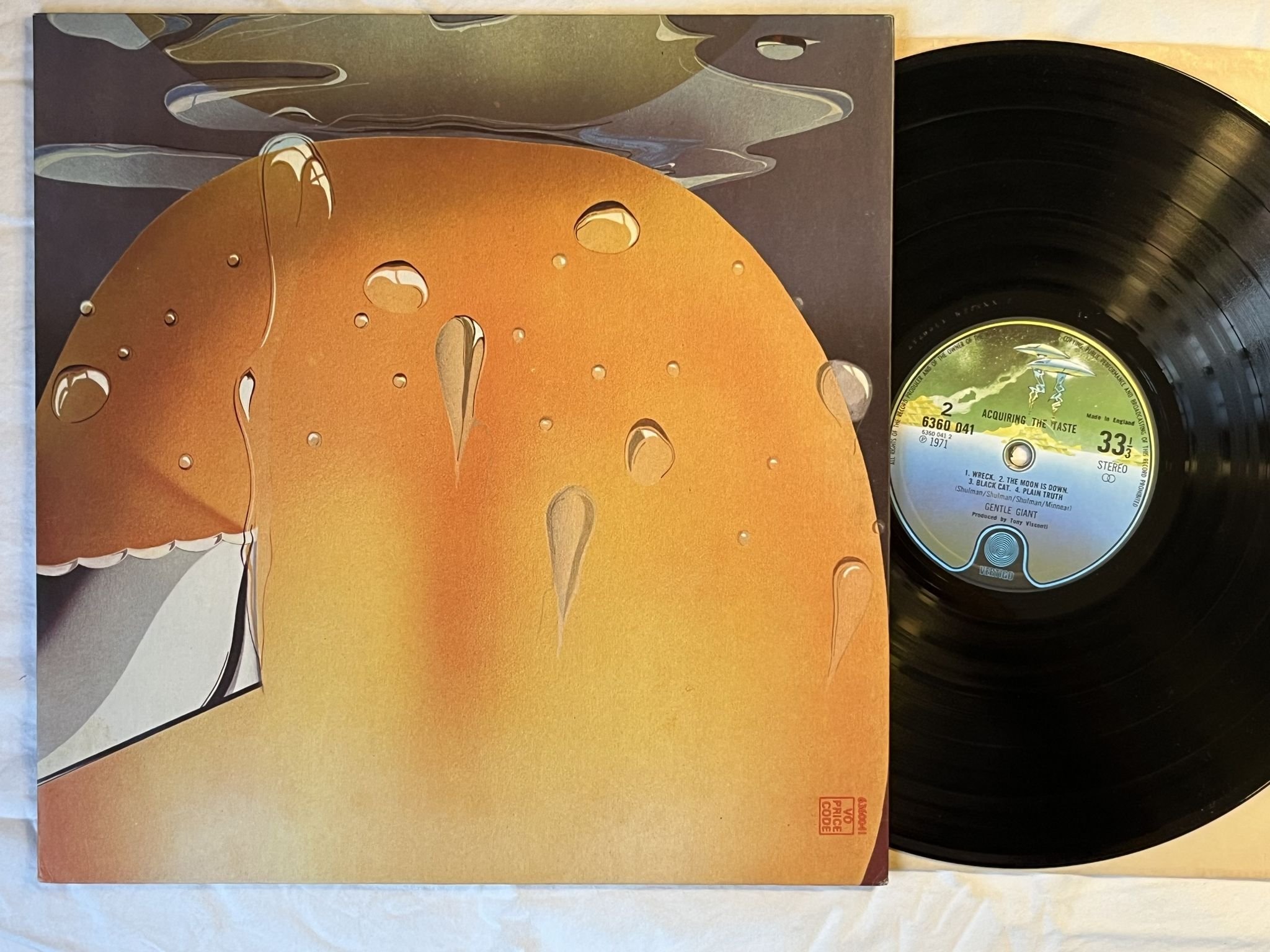 Omslagsbild för skivan GENTLE GIANT acquiring the taste LP UK VERTIGO spaceship 6360 041 ** PROG **