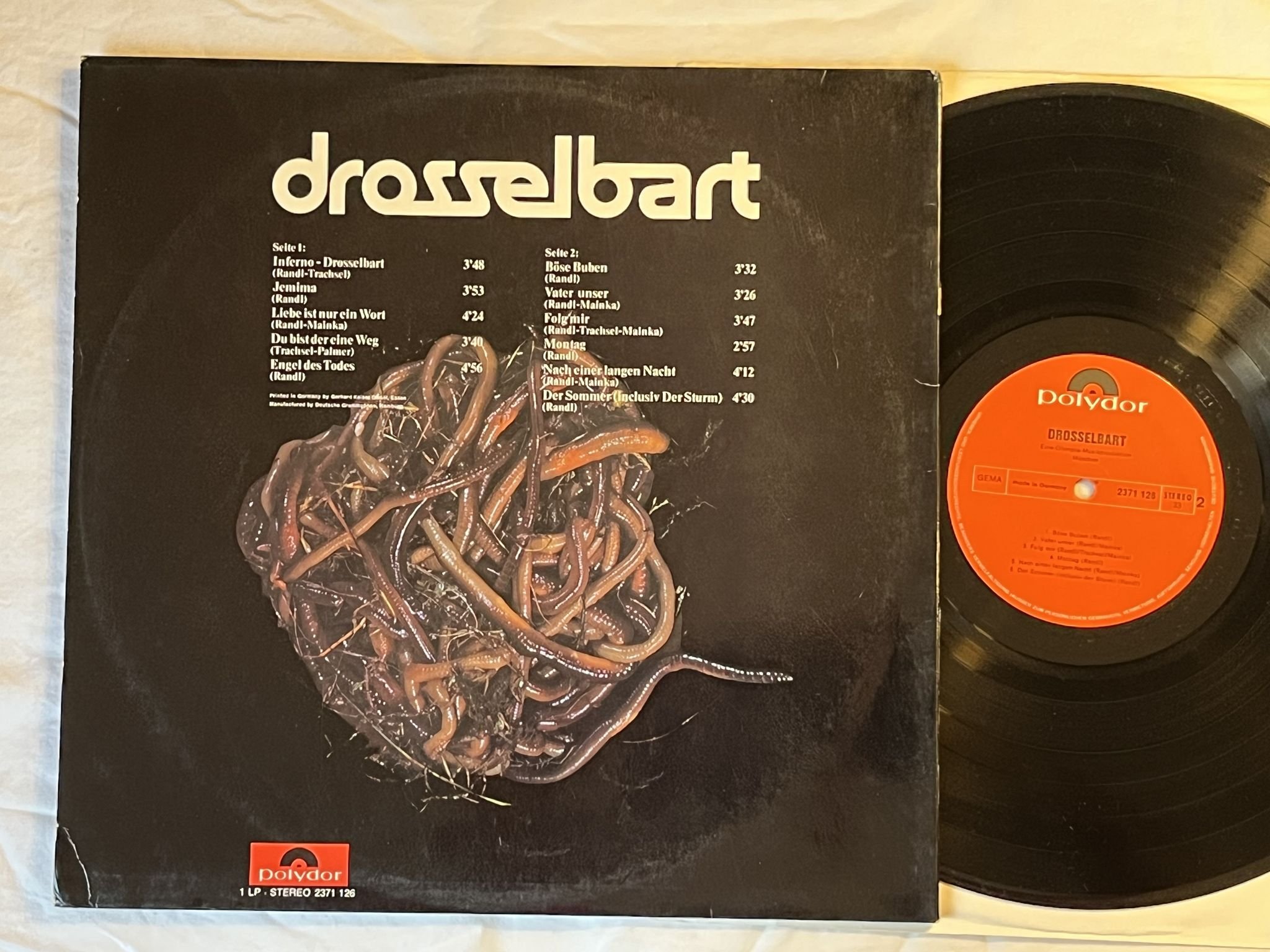 Omslagsbild för skivan DROSSELBART s/t LP -71 Ger POLYDOR 2371 126 *** KRAUTROCK ***