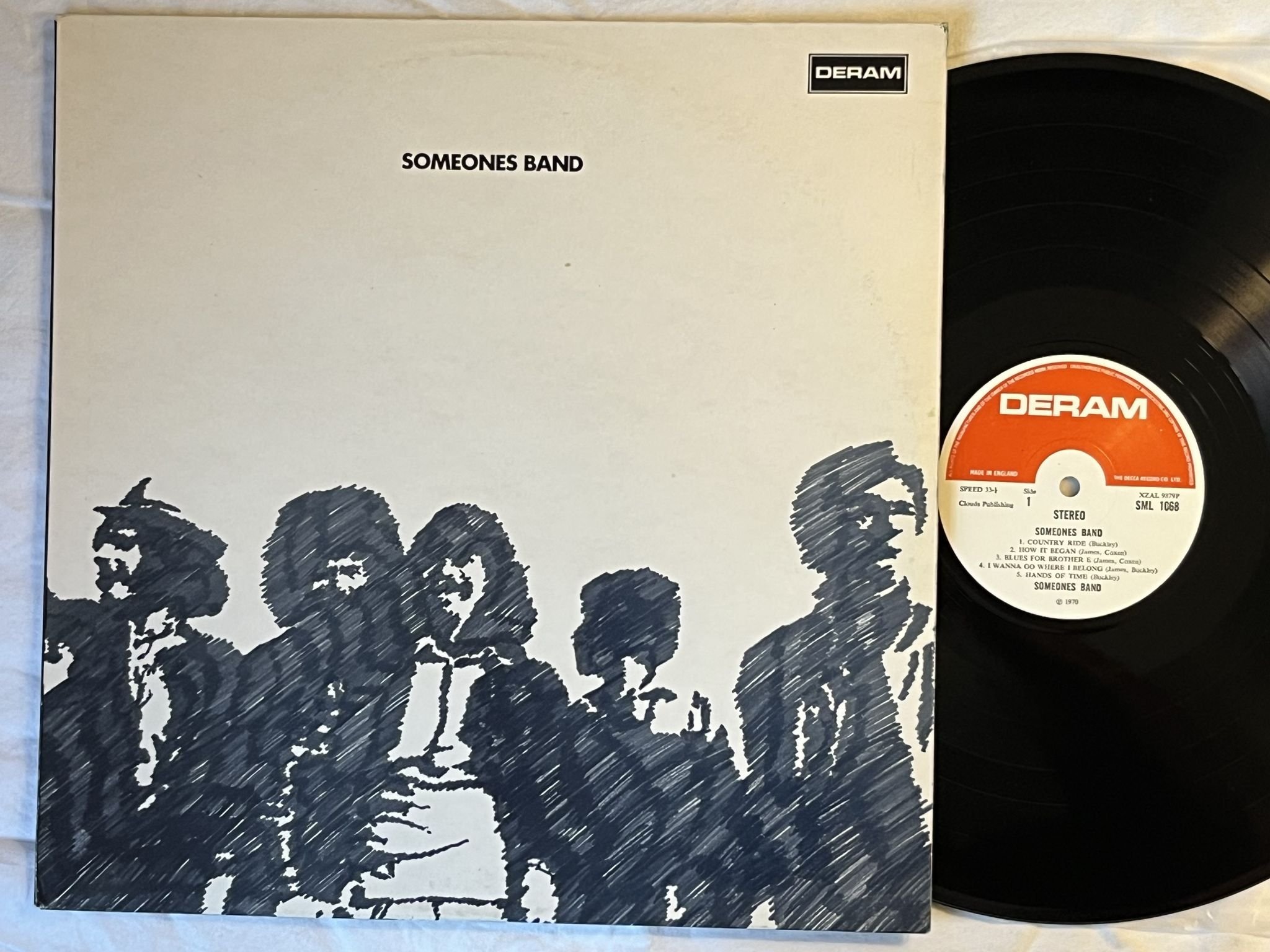 Omslagsbild för skivan SOMEONE'S BAND s/t LP -70 UK DERAM SML 1068 *** MEGA RARE BLUES PROG ***