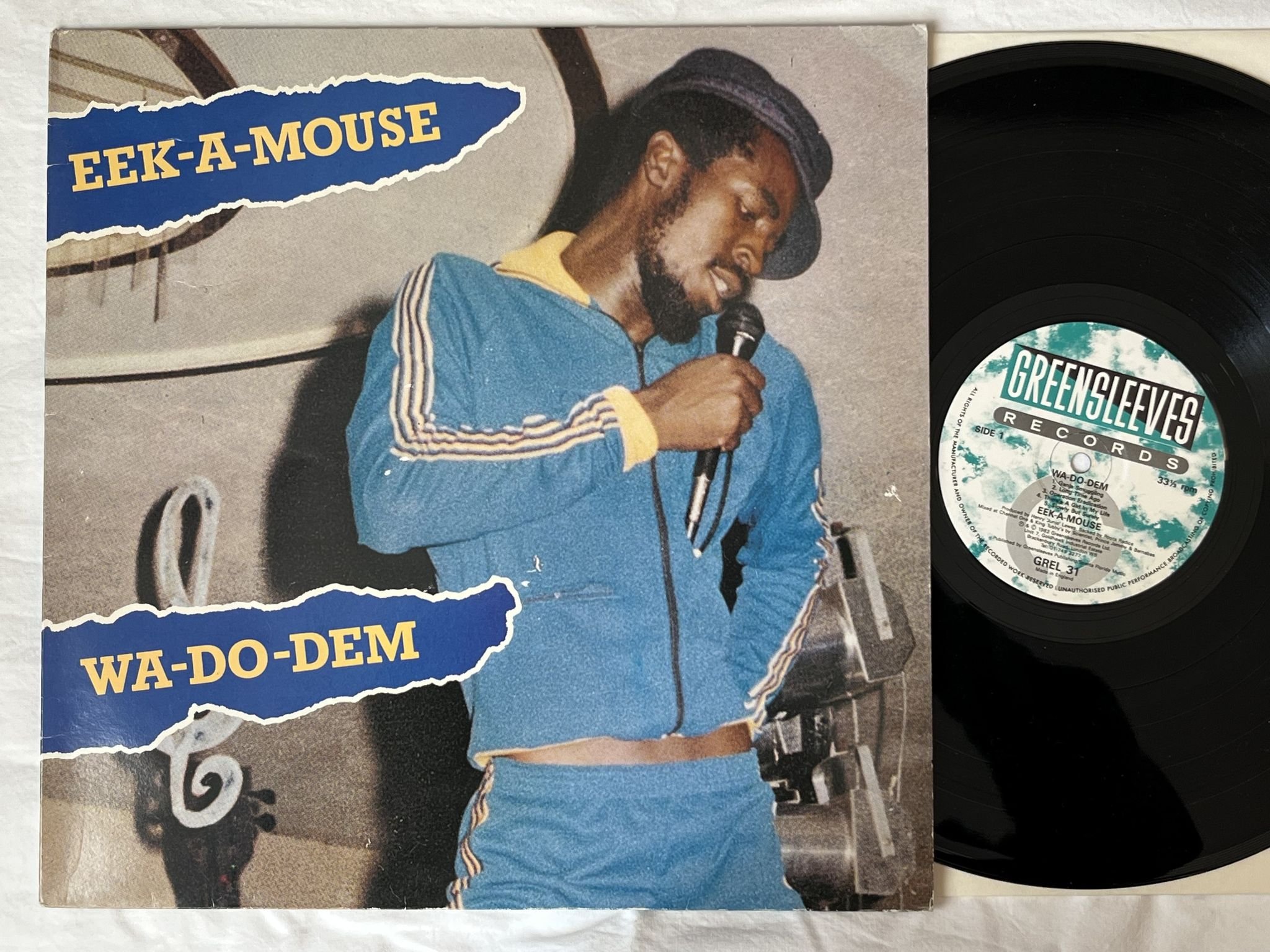 Omslagsbild för skivan EEK-A-MOUSE wa-do-dem LP -82 UK GREENSLEEVES GREL 31