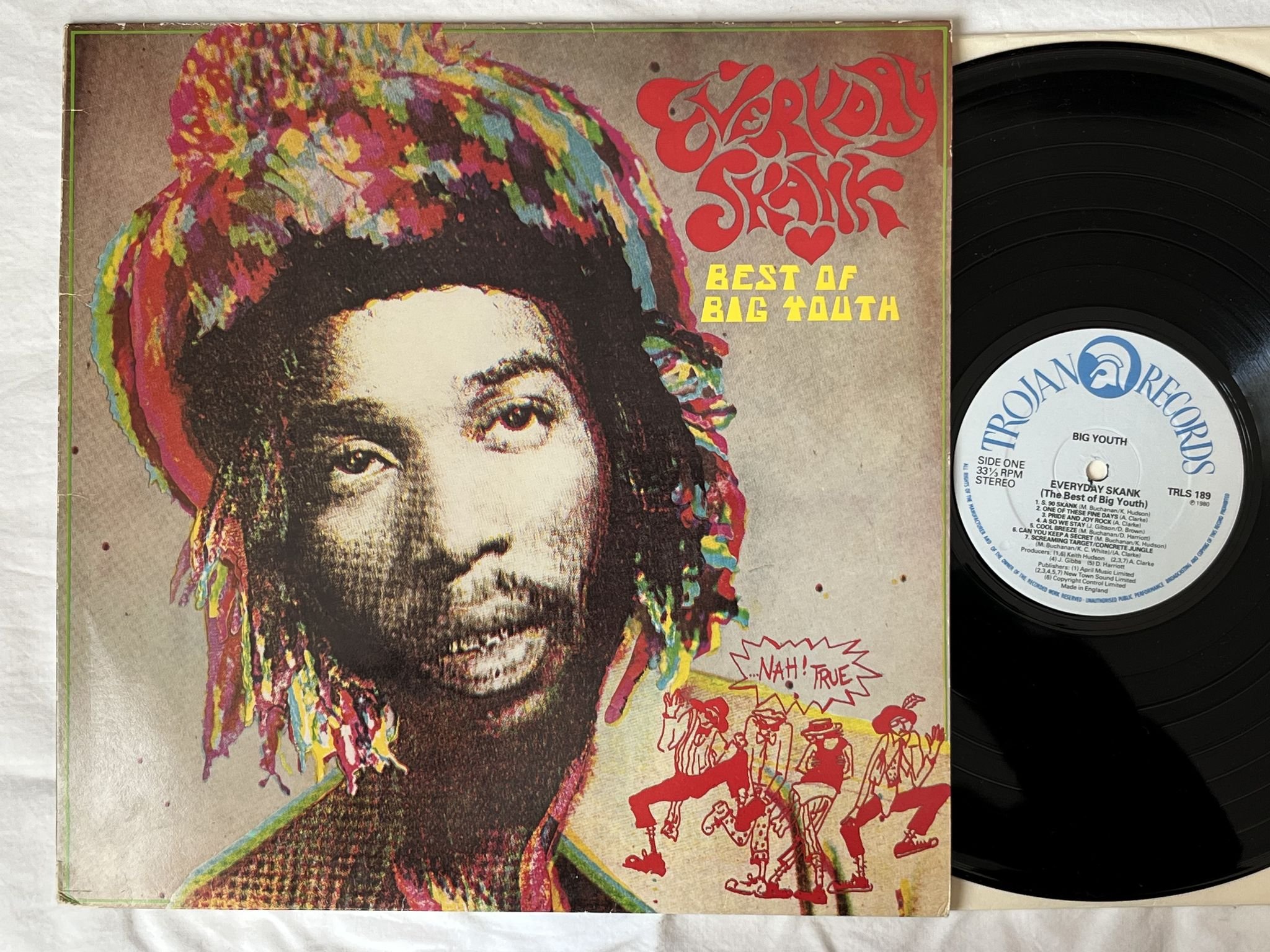 Omslagsbild för skivan BIG YOUTH everyday skank LP -80 UK TROJAN TRLS 189