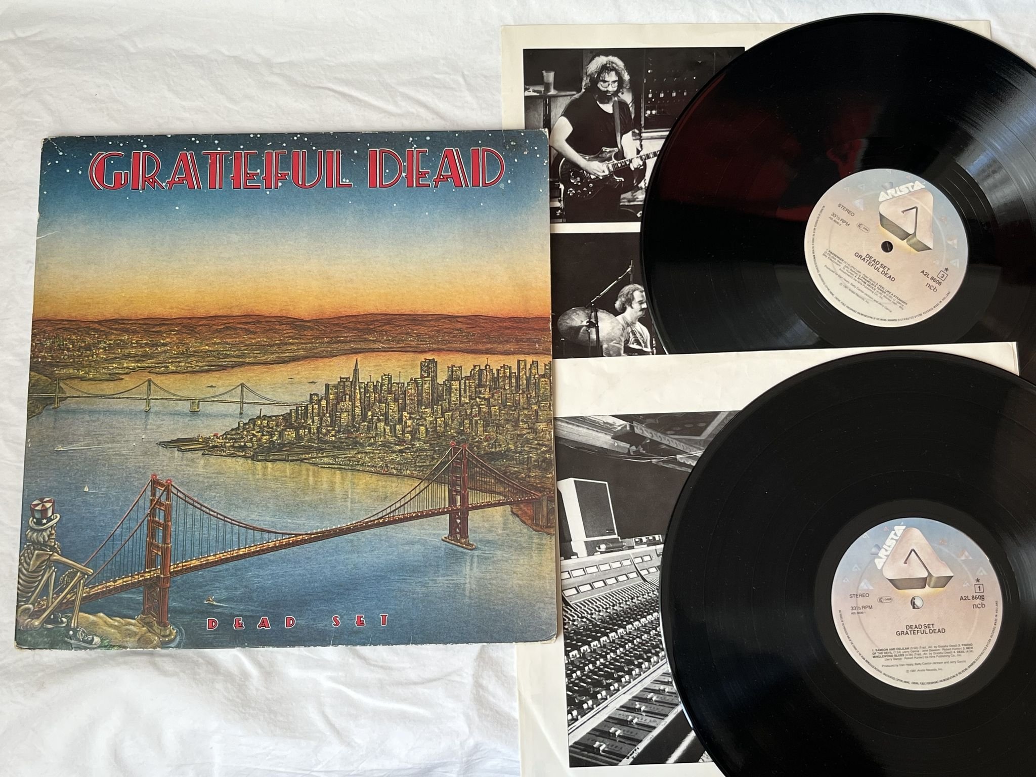 Omslagsbild för skivan GRATEFUL DEAD dead set 2xLP -81 ncb ARISTA A2L 8606