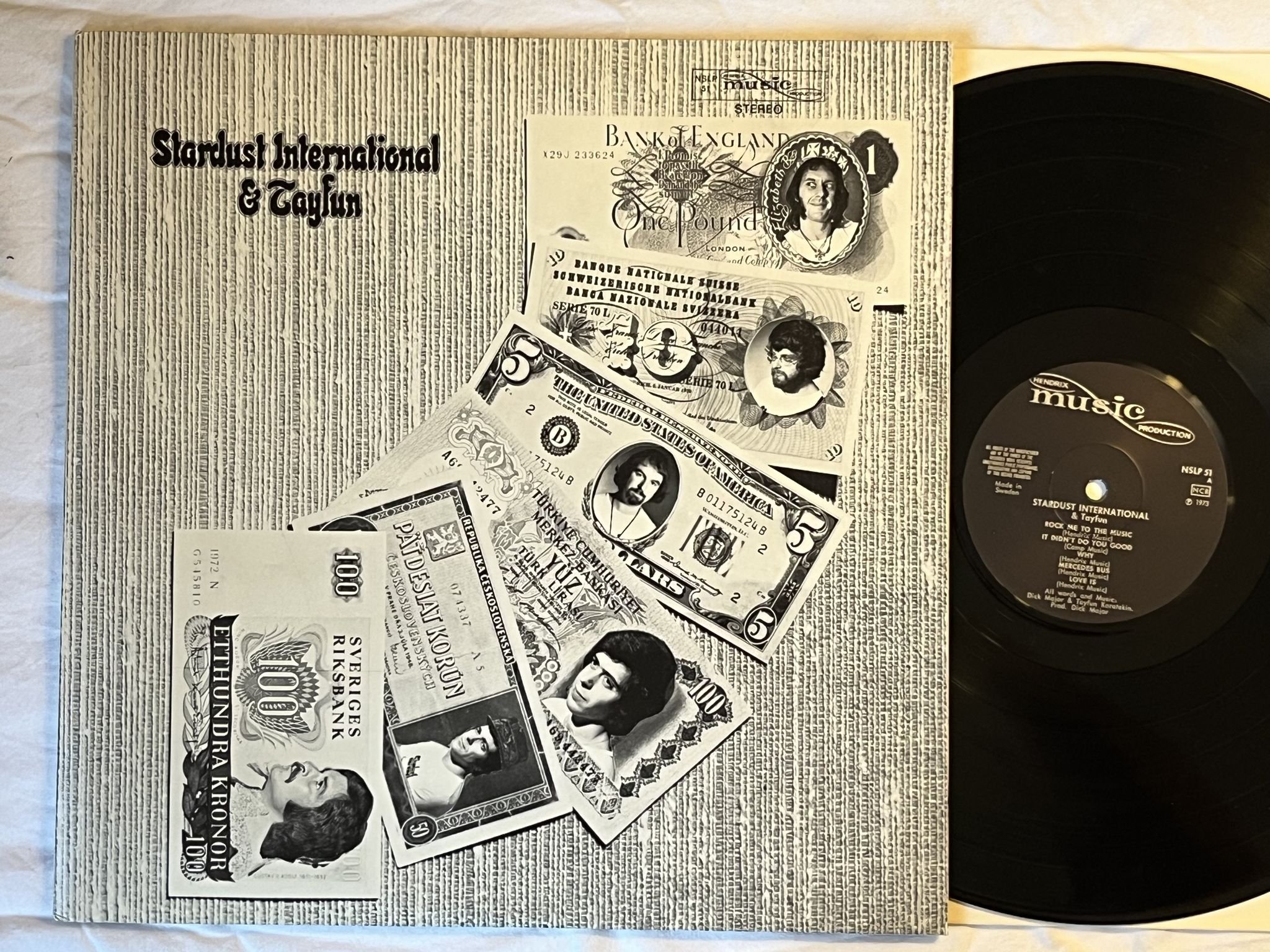 Omslagsbild för skivan STARDUST INTERNATIONAL & TAYFUN s/t LP -73 HENDRIX MUSIC NSLP 51 ** JAZZFUNK **