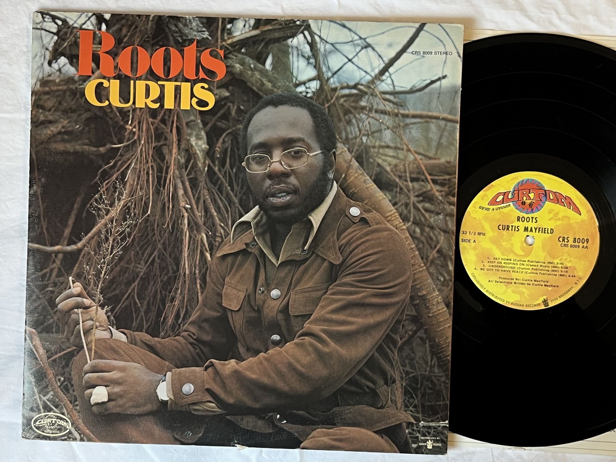 Omslagsbild för skivan CURTIS MAYFIELD roots LP -71 US CURTOM CRS 8009