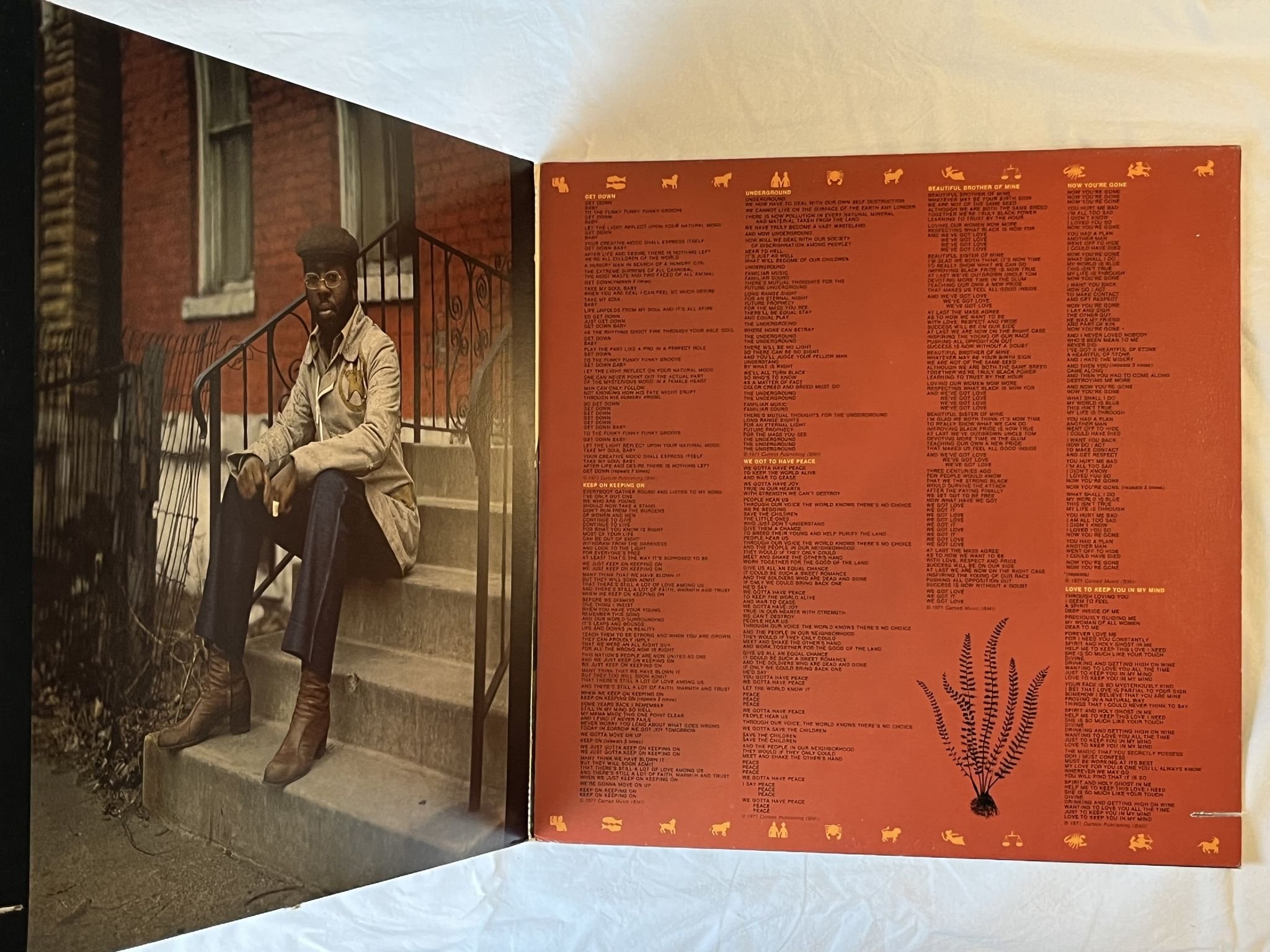 Omslagsbild för skivan CURTIS MAYFIELD roots LP -71 US CURTOM CRS 8009