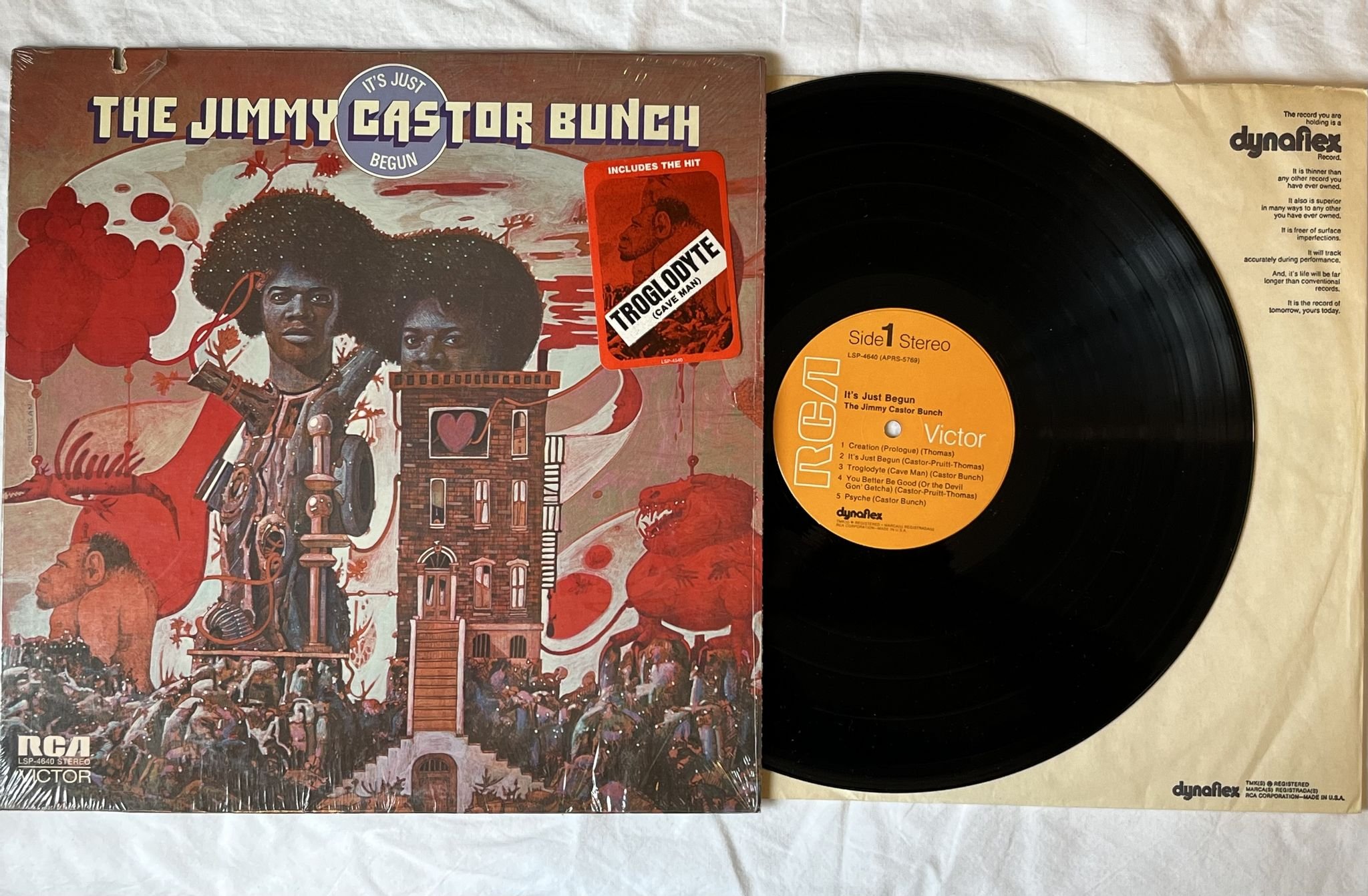 Omslagsbild för skivan JIMMY CASTOR BUNCH it's just begun LP -72 RCA LSP-4640 *** CLASSIC ***