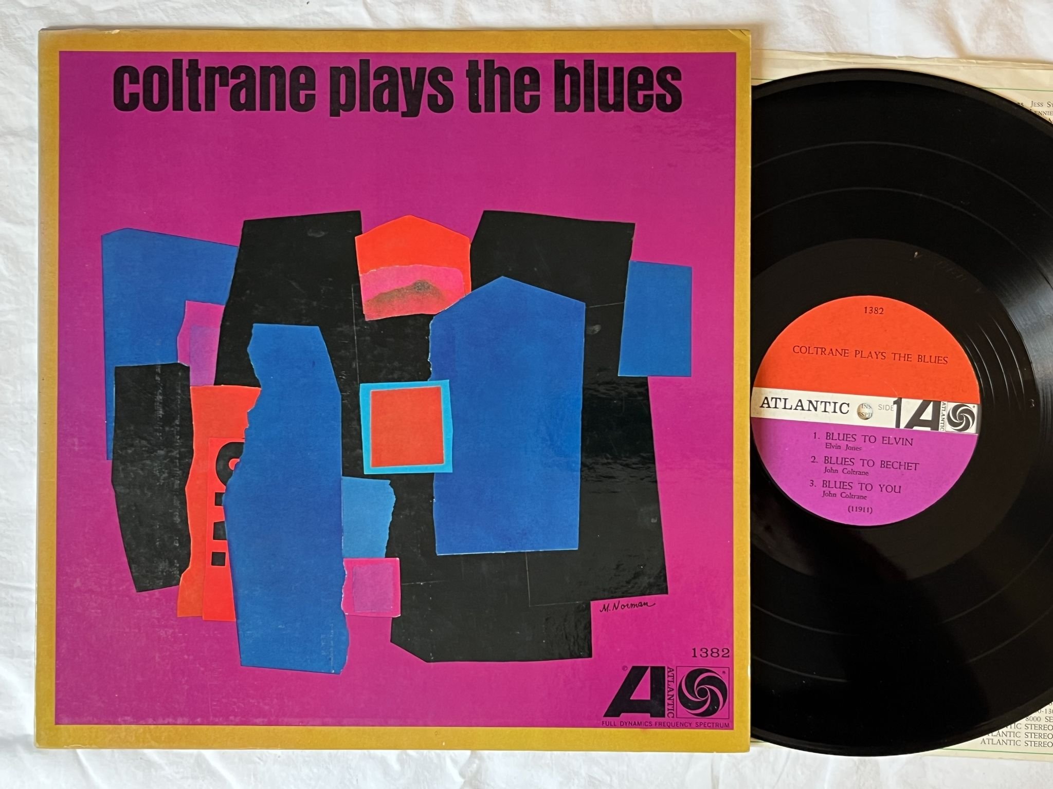 Omslagsbild för skivan JOHN COLTRANE Coltrane Plays The Blues LP -62 US ATLANTIC 1382
