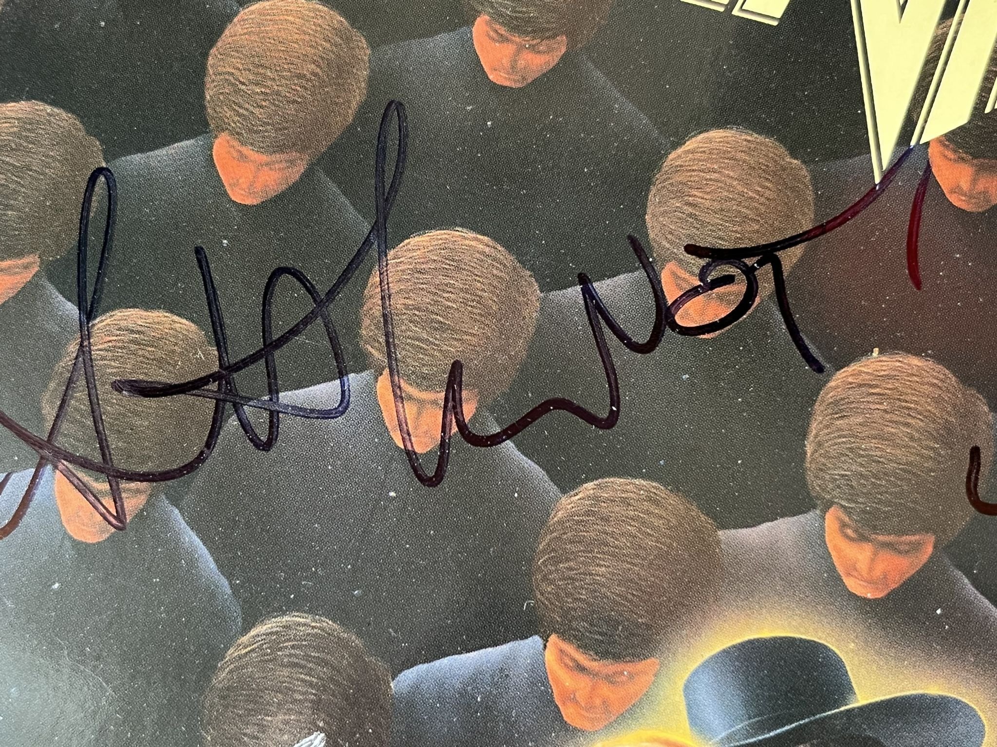 Omslagsbild för skivan ANTHRAX among the living LP -87 ISLAND 208 210 *** FULLY SIGNED ***