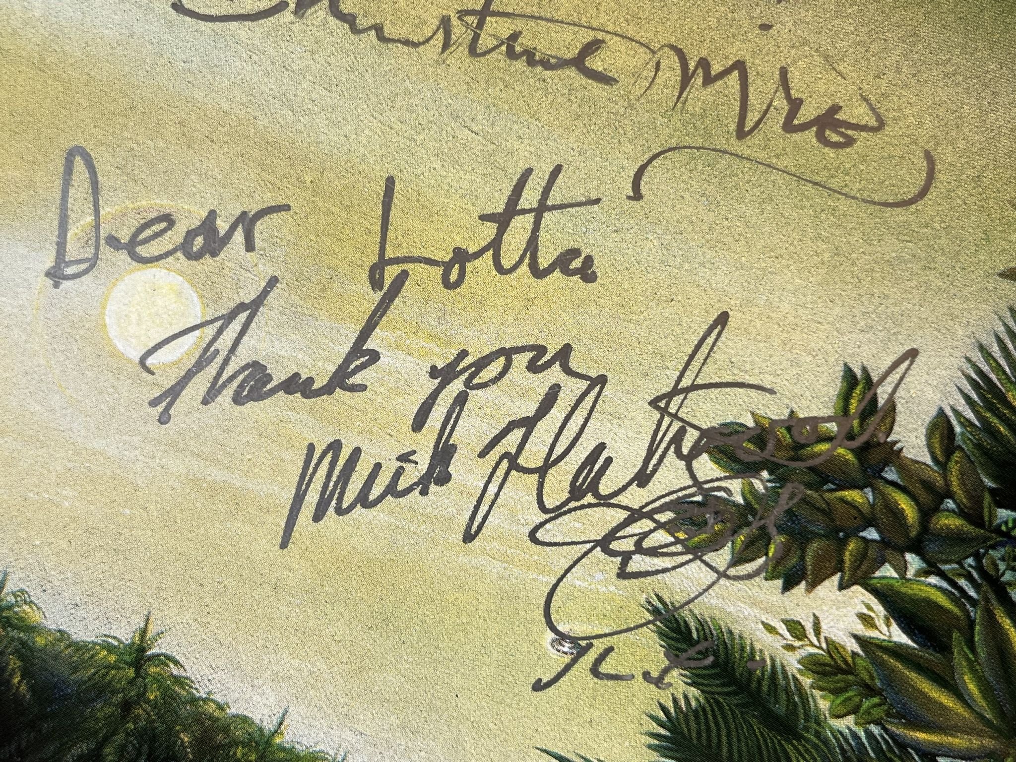 Omslagsbild för skivan FLEETWOOD MAC tango in the night LP -87 WARNER BROS 925471-1 *** SIGNED ***