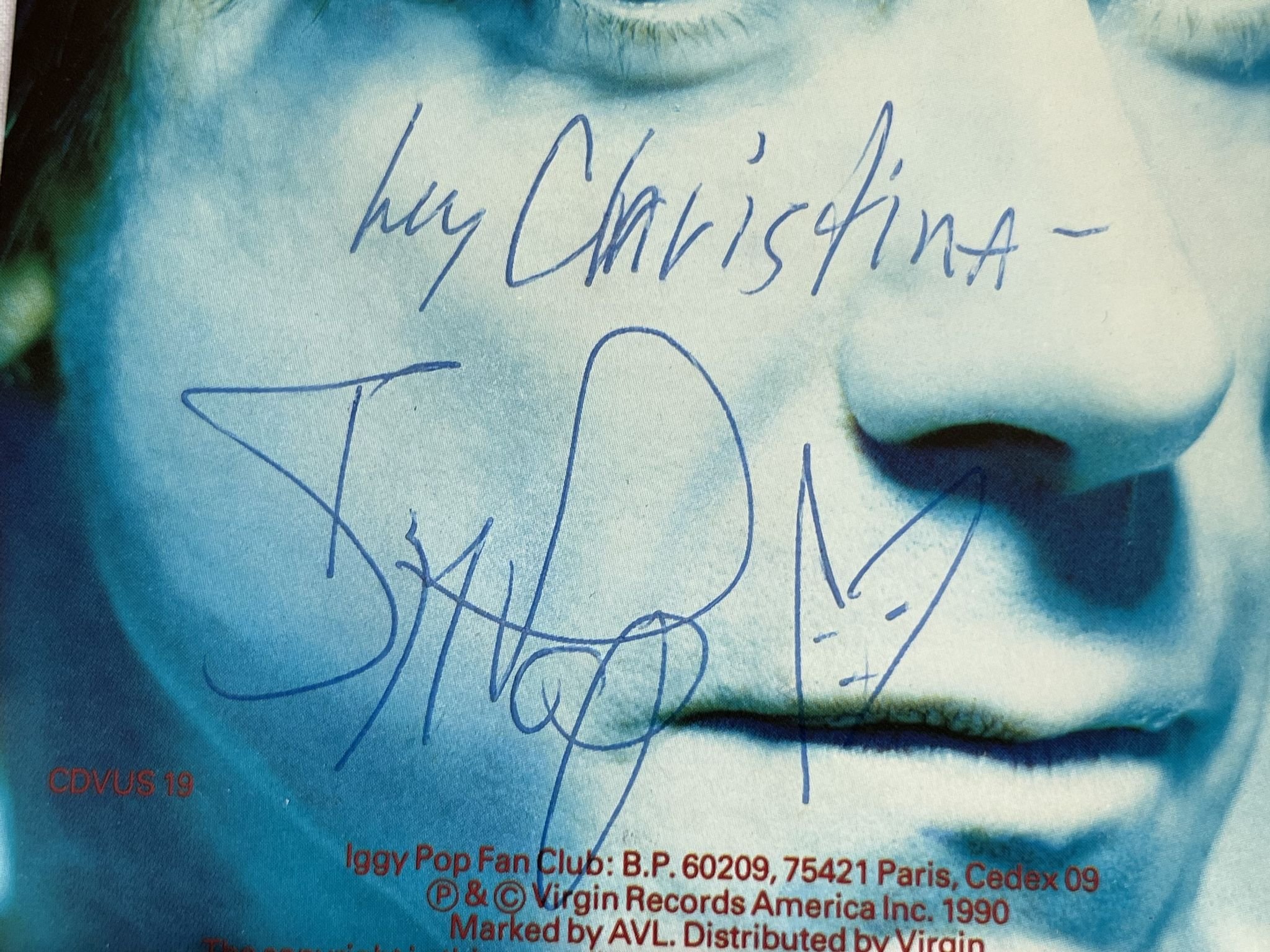 Omslagsbild för skivan 3 cd's signed by Iggy Pop *** Yeah ***