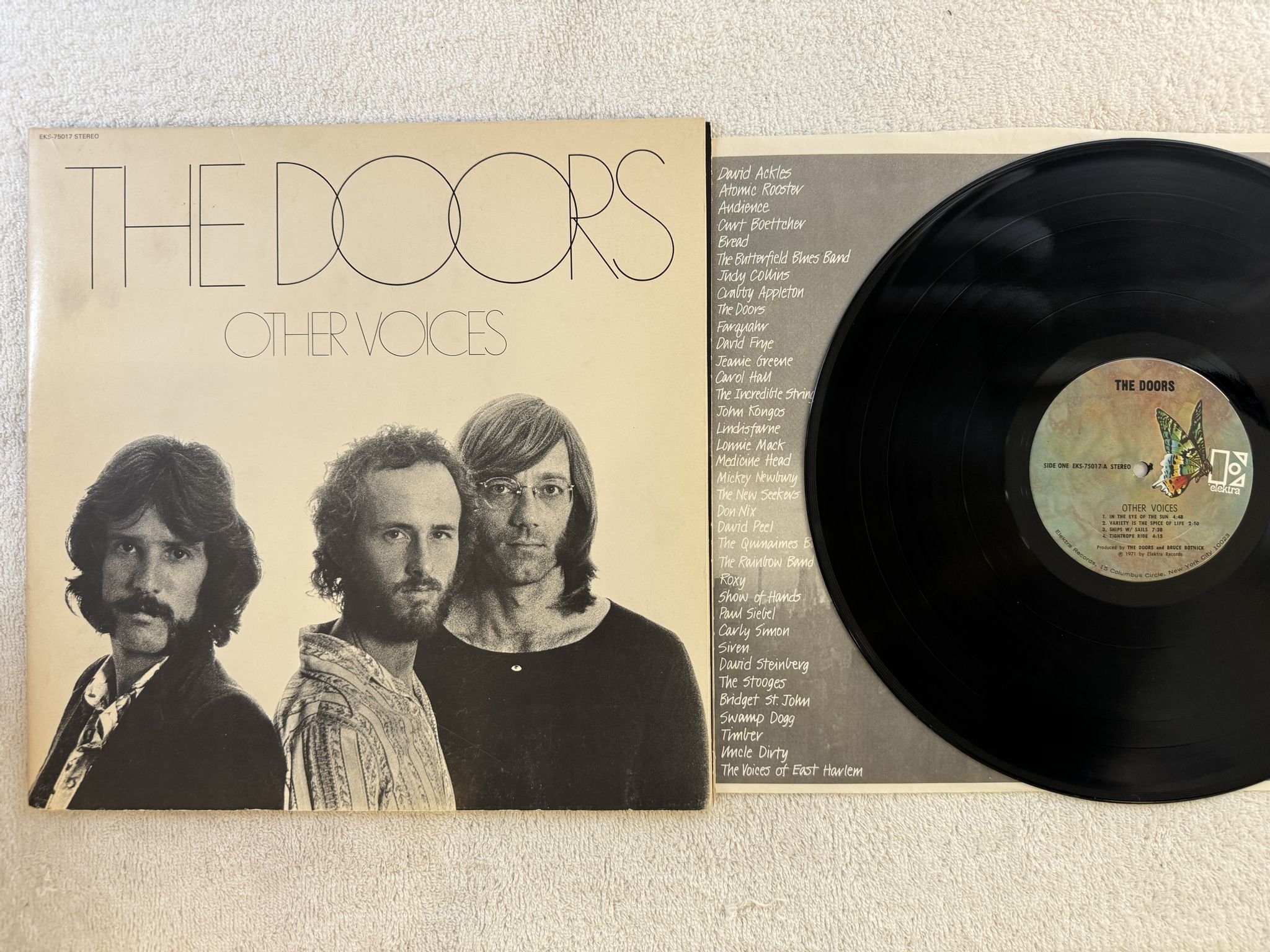 Omslagsbild för skivan THE DOORS other voices LP -71 US ELEKTRA EKS 75017