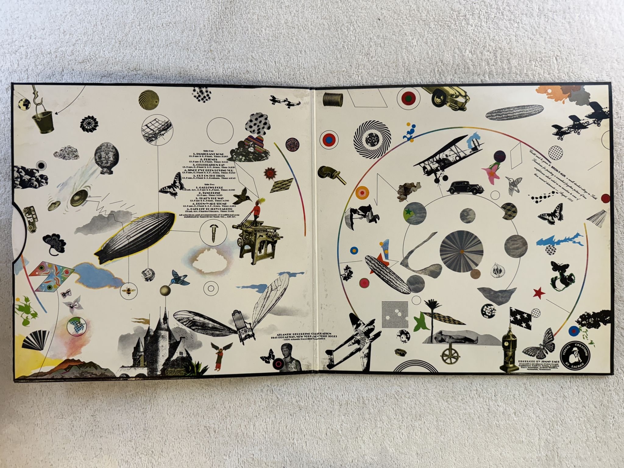 Omslagsbild för skivan LED ZEPPELIN III LP re Ger ATLANTIC K 50 002 *** CLASSIC ***