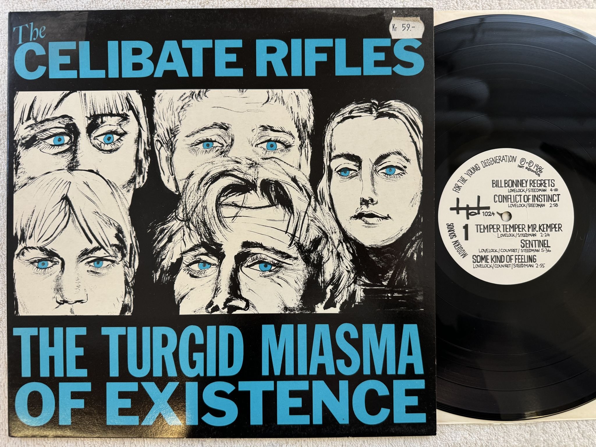 Omslagsbild för skivan THE CELIBRATE RIFLES The Turgid Miasma Of Existence LP -86 UK HOT 1024