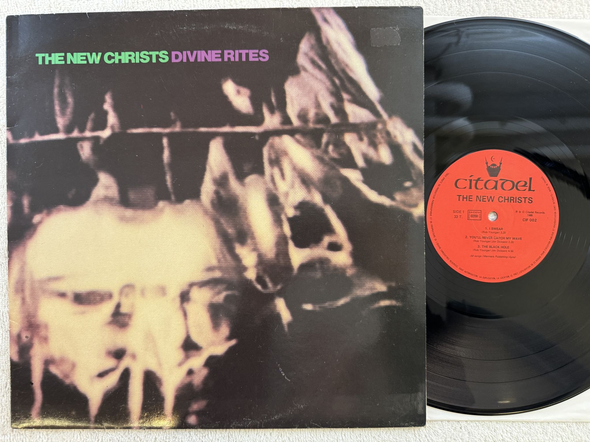 Omslagsbild för skivan THE NEW CHRISTS Divine Rites LP -88 Fra CITADEL CIF 002