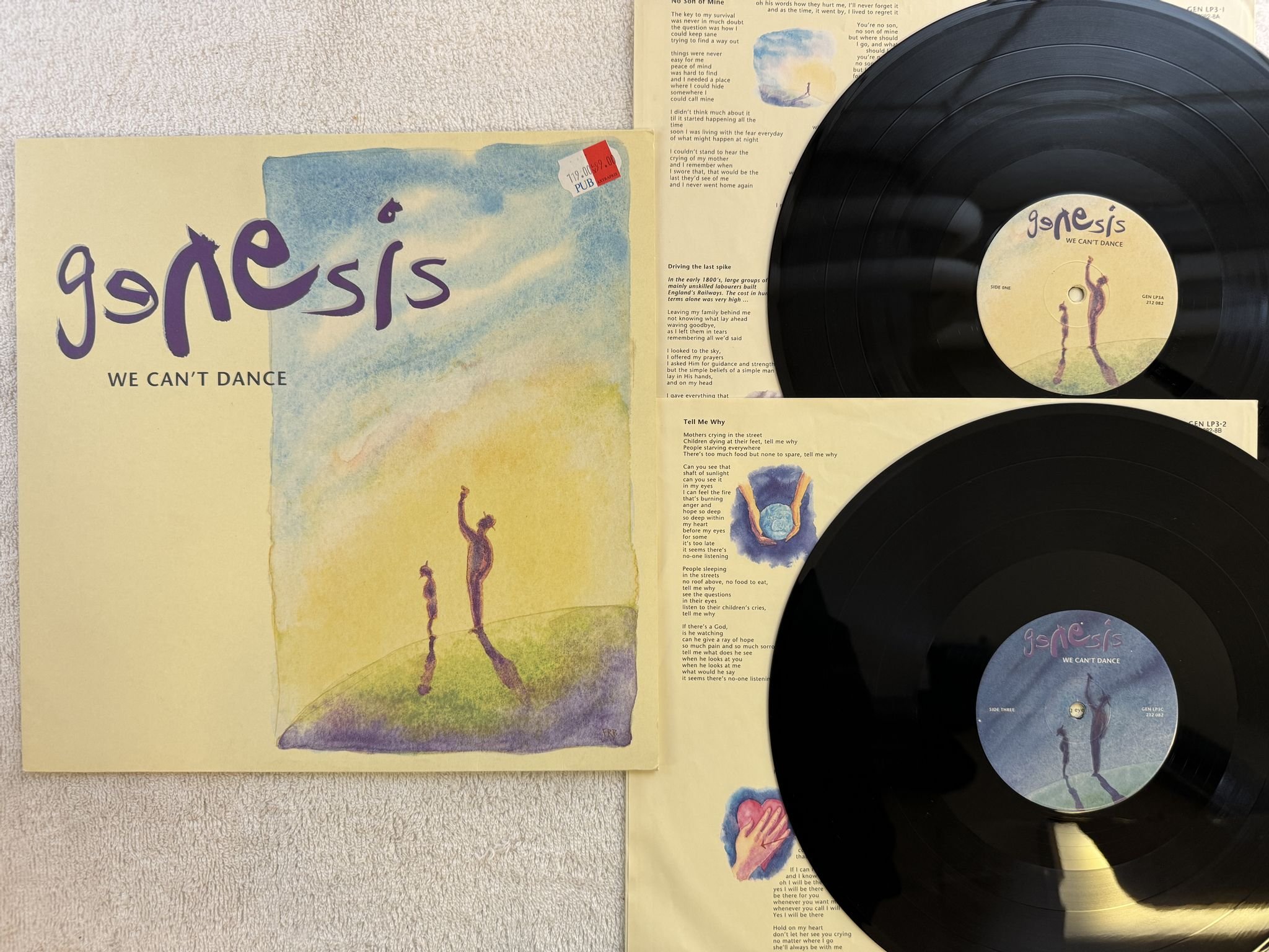 Omslagsbild för skivan GENESIS We Can't Dance 2xLP -91 VIRGIN 212 082