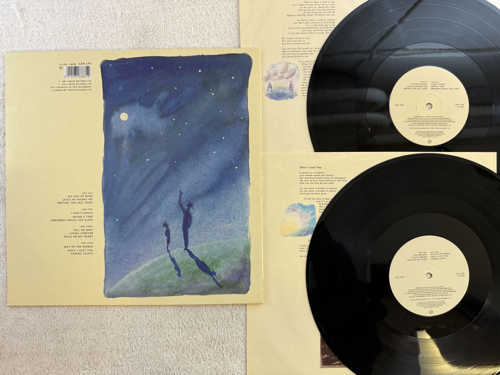 Omslagsbild för skivan GENESIS We Can't Dance 2xLP -91 VIRGIN 212 082