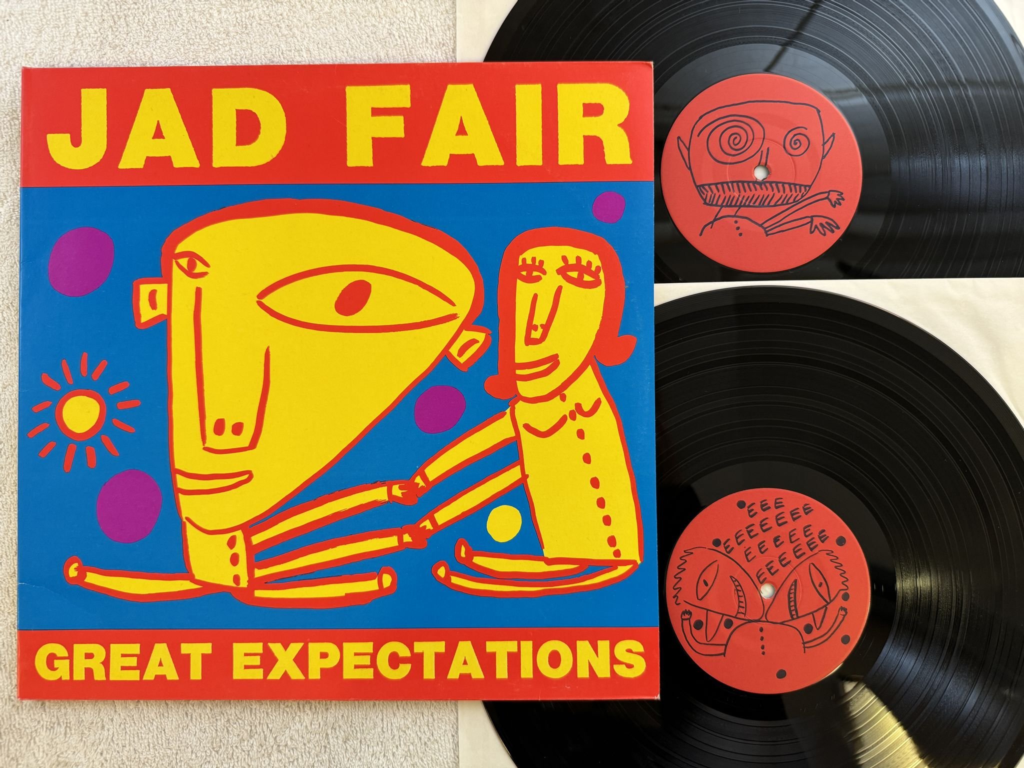 Omslagsbild för skivan JAD FAIR Great Expectations 2xLP -89 Ger BAD ALCHEMY BAAL 22