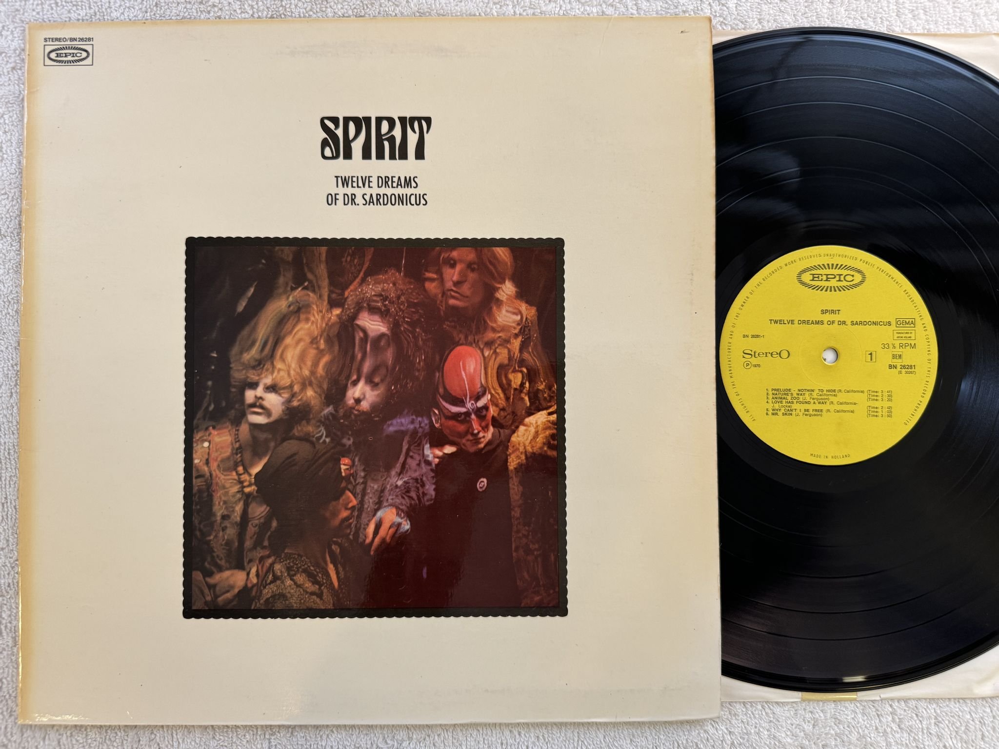 Omslagsbild för skivan SPIRIT Twelve Dreams Of Dr. Sardonicus LP -70 Hol EPIC BN 26281