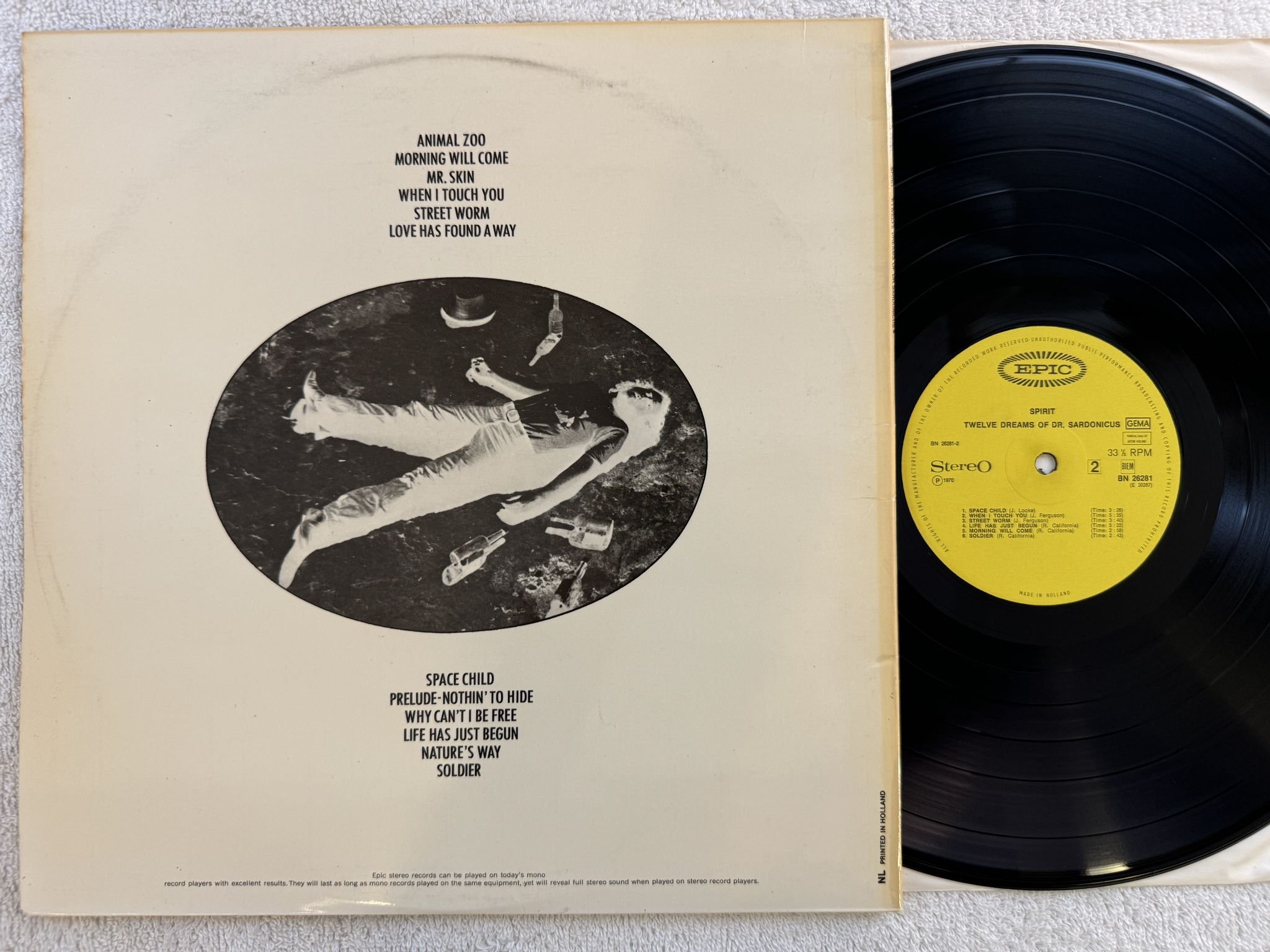 Omslagsbild för skivan SPIRIT Twelve Dreams Of Dr. Sardonicus LP -70 Hol EPIC BN 26281