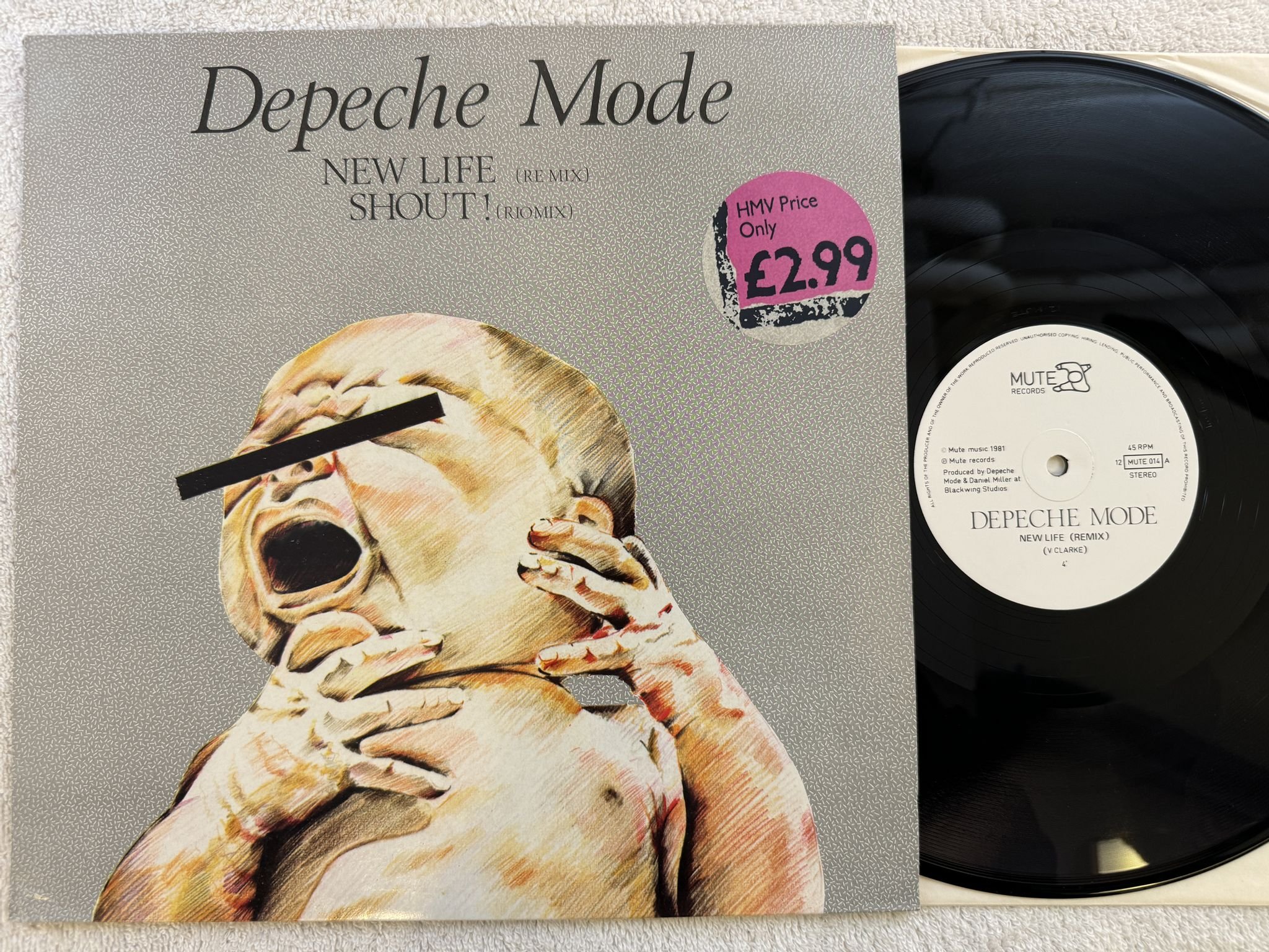 Omslagsbild för skivan DEPECHE MODE new lide (remix) 12" UK MUTE 12 mute 014