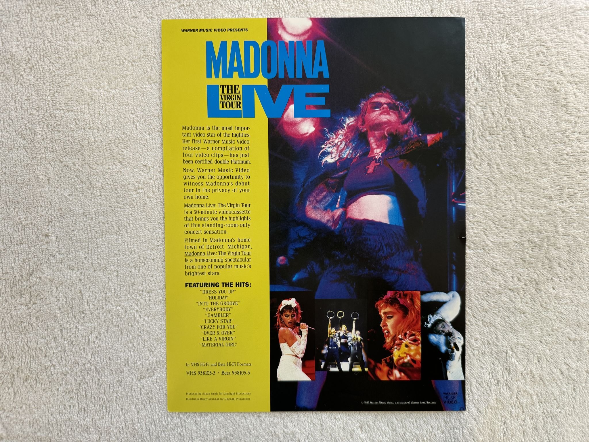 Omslagsbild för skivan MADONNA like a virgin LP -85 Ger SIRE 925 181-1˜