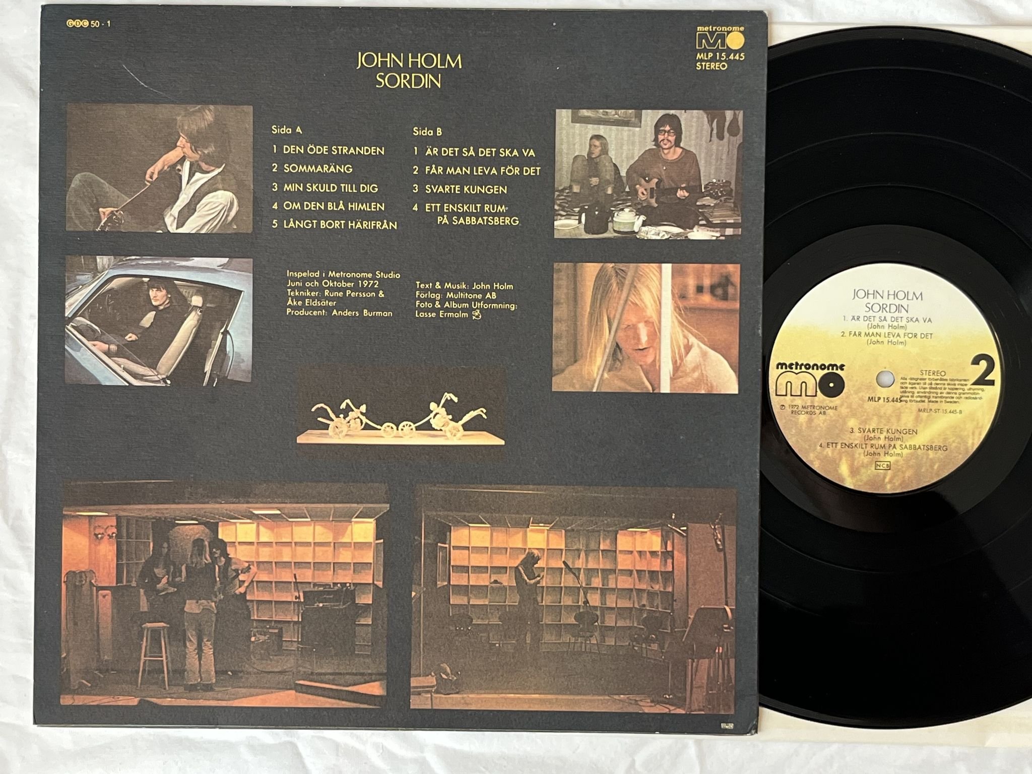 Omslagsbild för skivan JOHN HOLM sordin LP re METRONOME MLP 15445