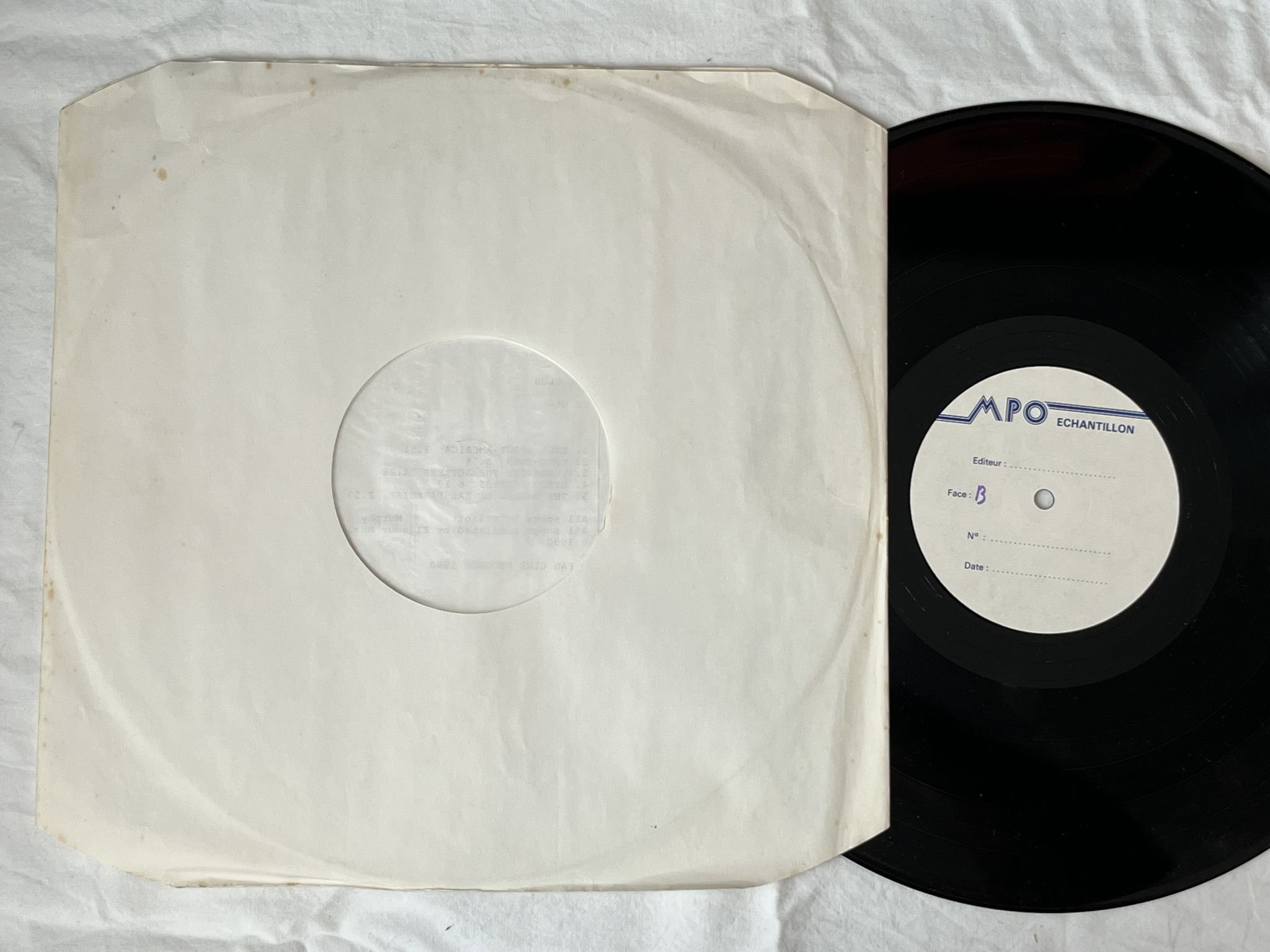 Omslagsbild för skivan ELLIOTT JAMES MURPHY Affairs Etc... LP -90 Fra FAN CLUB FC 066 ** PROMO **