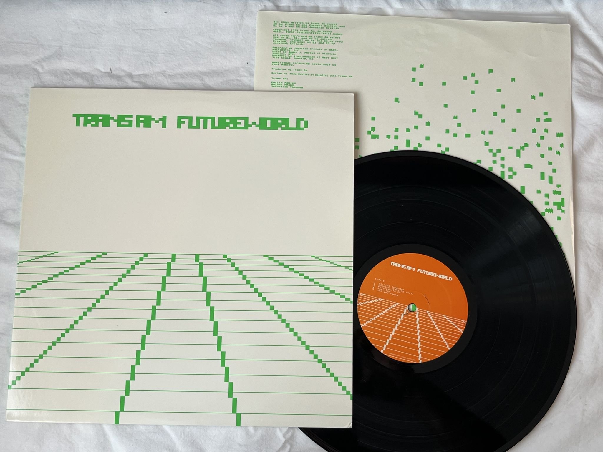Omslagsbild för skivan TRANS AM Futureworld LP -99 US thrill jockey THRILL 062 ** electro **