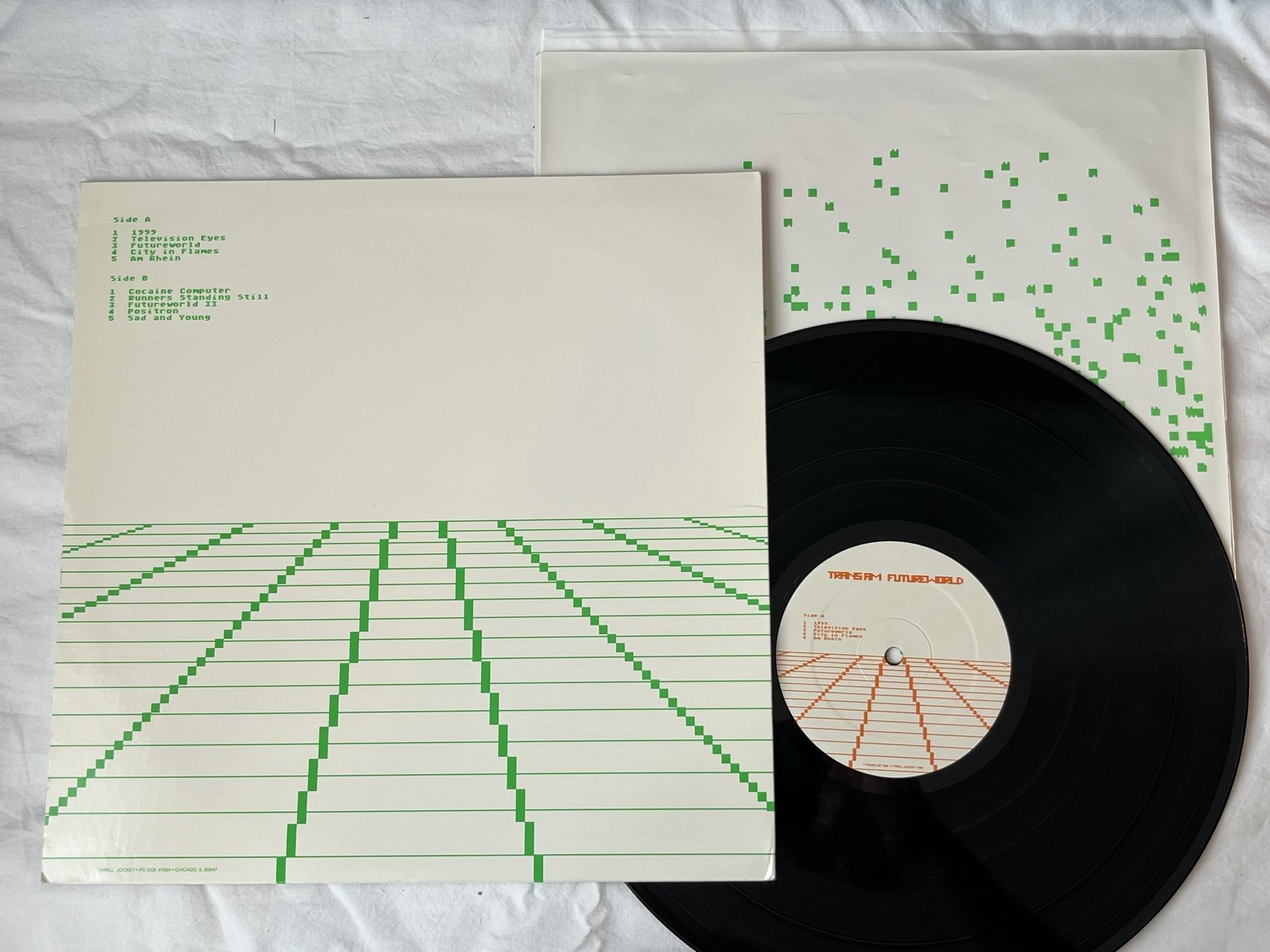 Omslagsbild för skivan TRANS AM Futureworld LP -99 US thrill jockey THRILL 062 ** electro **