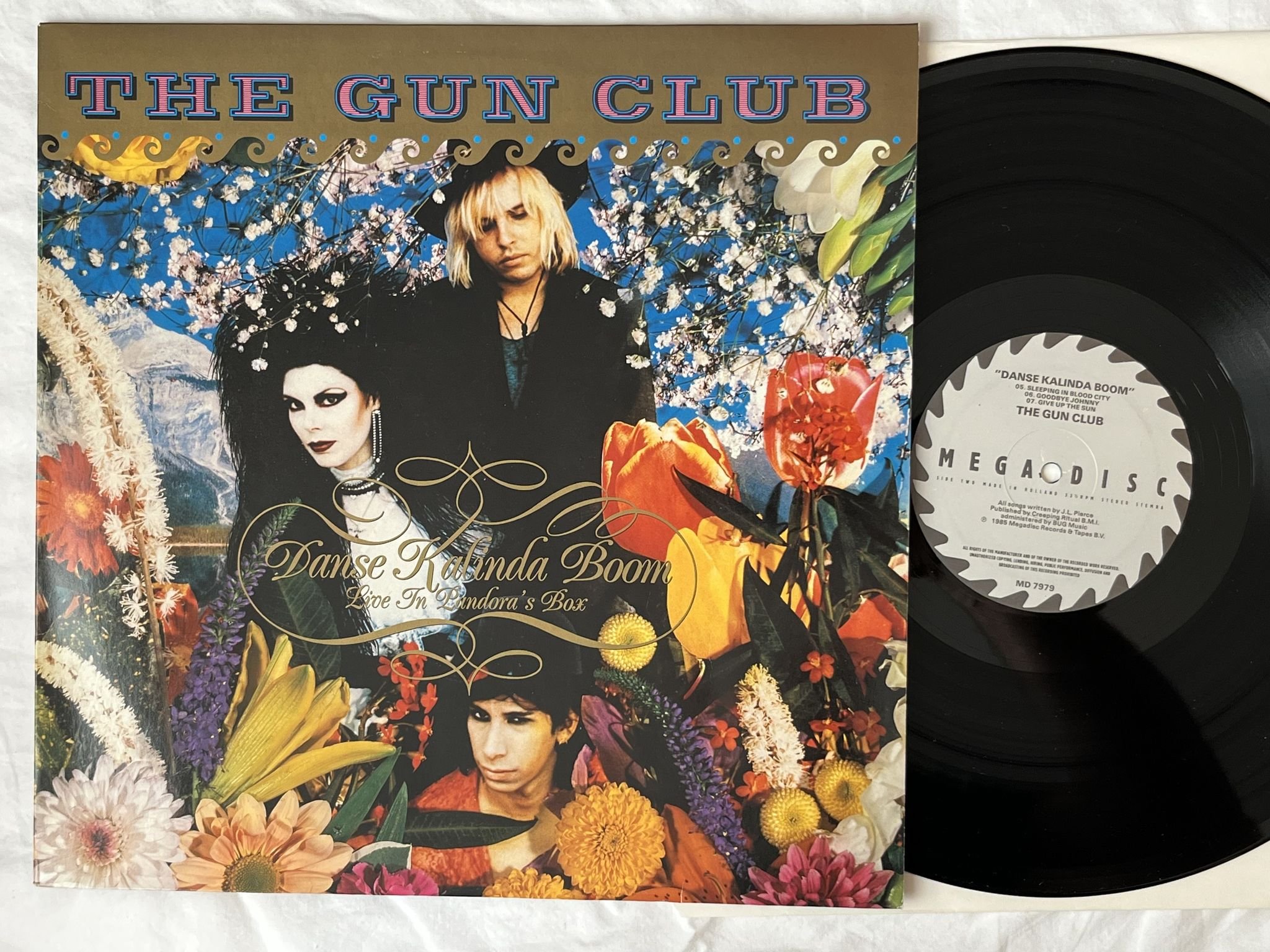 Omslagsbild för skivan THE GUN CLUB danse kalinda boom LP -85 Hol MEGADISC MD 7979