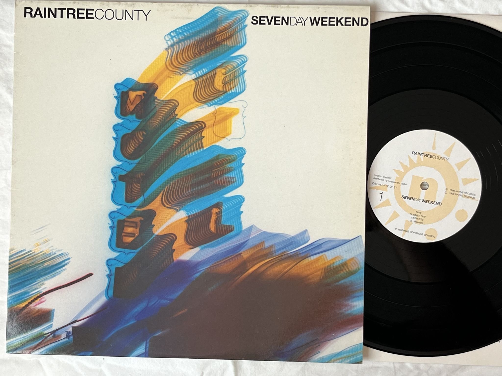 Omslagsbild för skivan RAINTREE COUNTY Seven Day Weekend LP -90 NATIVE NTV LP 61