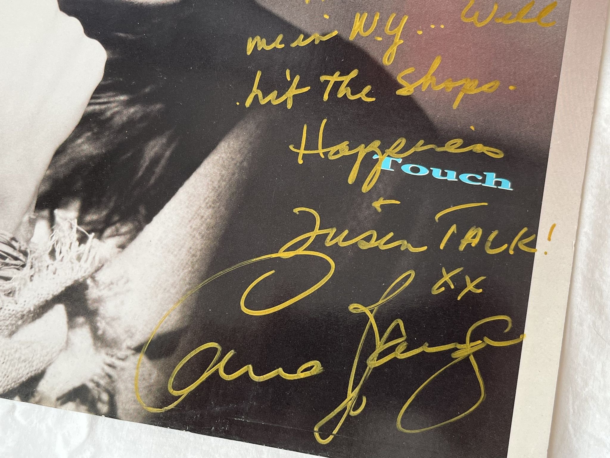 Omslagsbild för skivan LAURA BRANIGAN touch LP -87 Ger ATLANTIC 781747-1 *** SIGNED ***