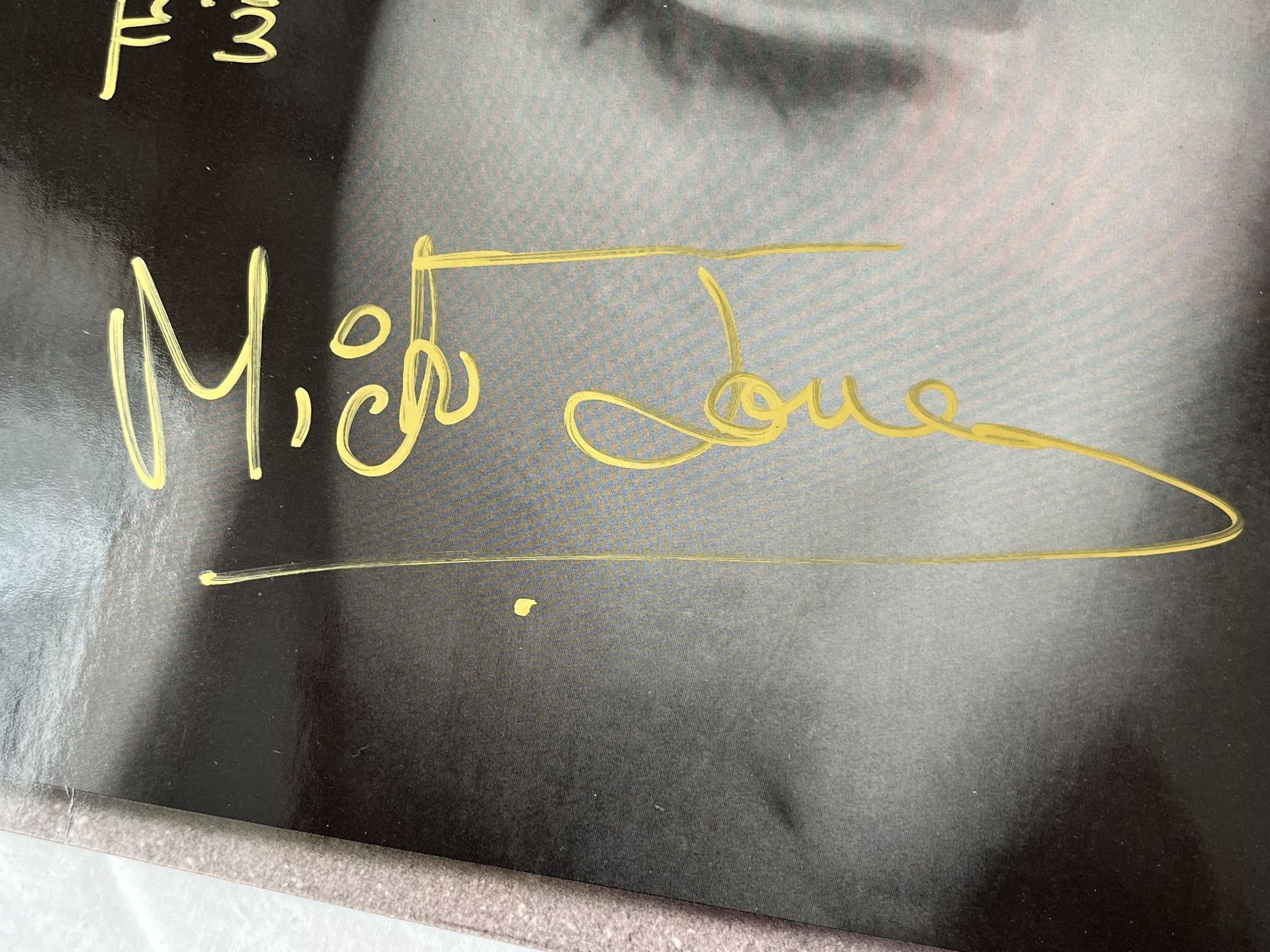 Omslagsbild för skivan FOREIGNER inside information LP -87 Ger ATLANTIC 781808-1 ** SIGNED **