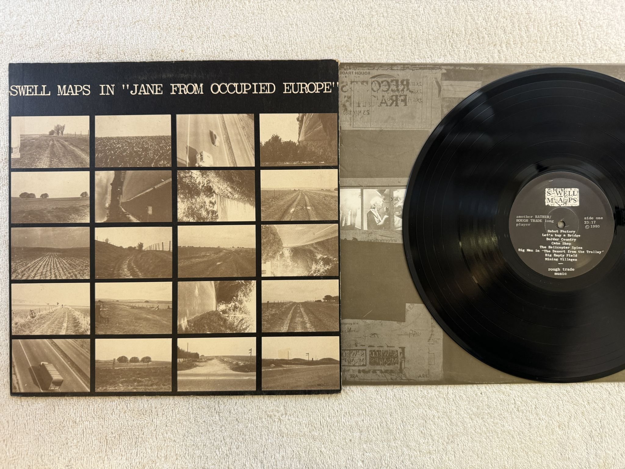 Omslagsbild för skivan SWELL MAPS ....In "Jane From Occupied Europe" LP -80 UK rough trade ROUGH 15