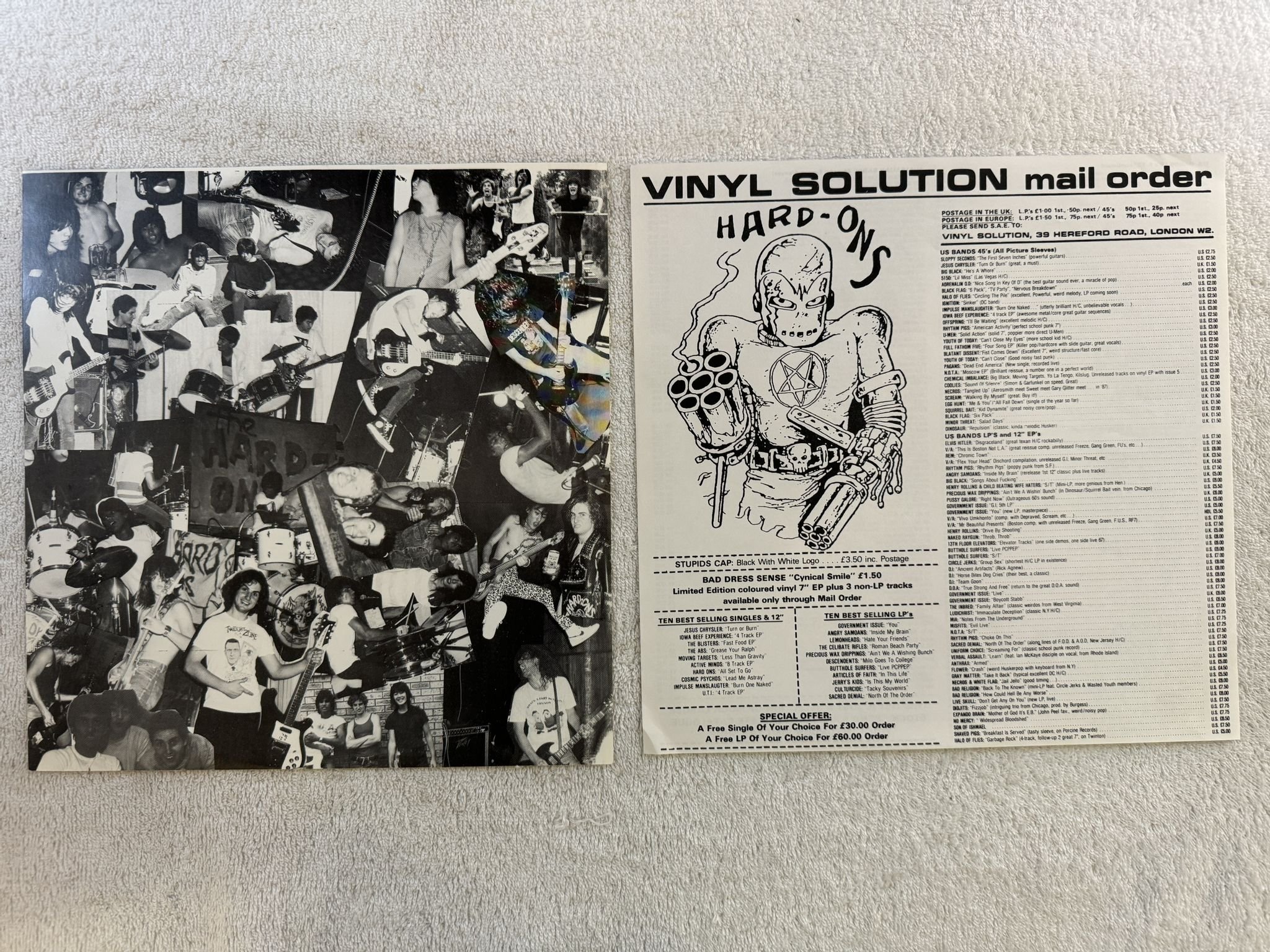 Omslagsbild för skivan THE HARD-ONS The Worst Of.... LP -88 vinyl solution sol-8