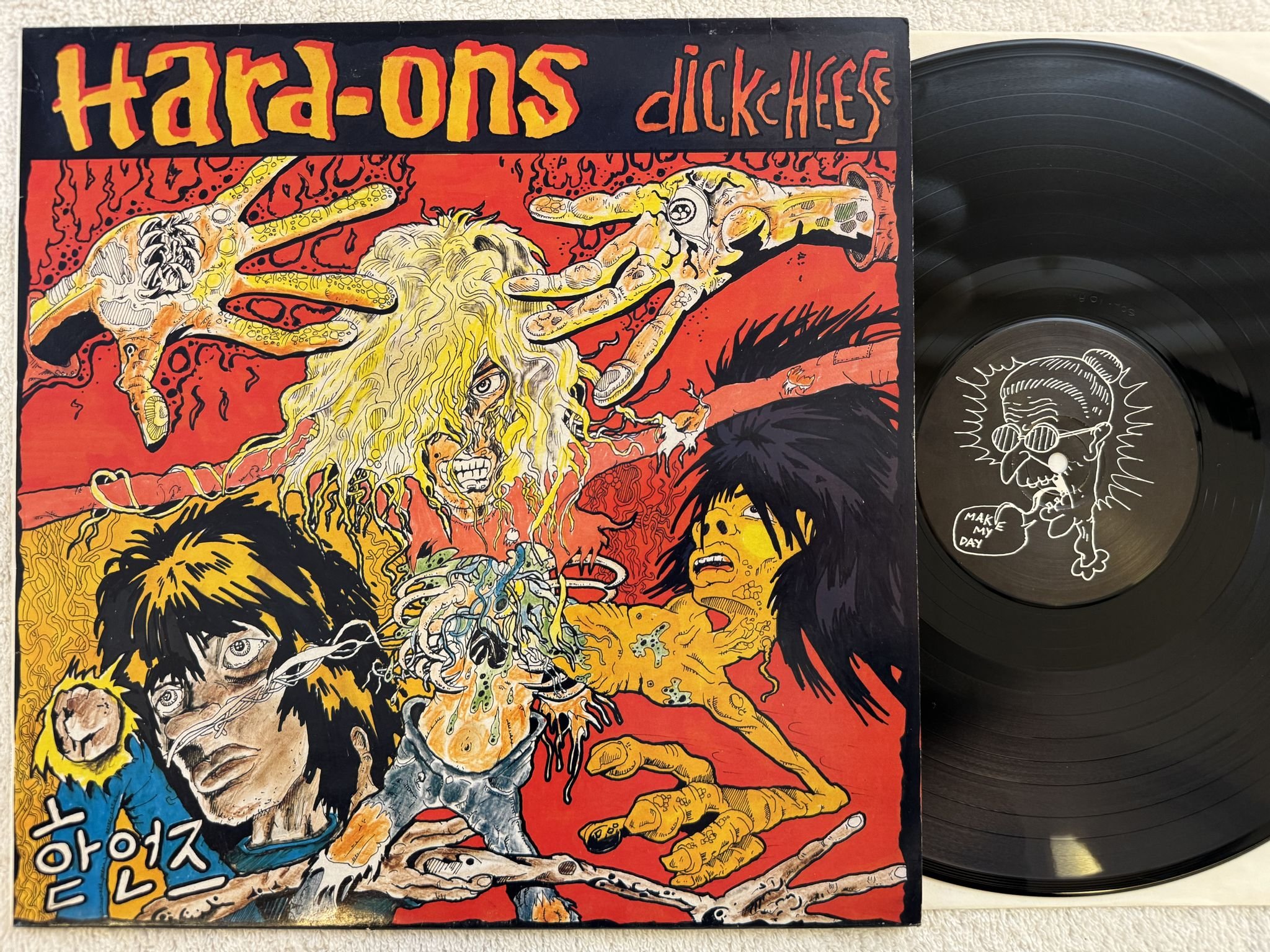 Omslagsbild för skivan THE HARD-ONS Dickcheese LP -88 vinyl solution sol-10