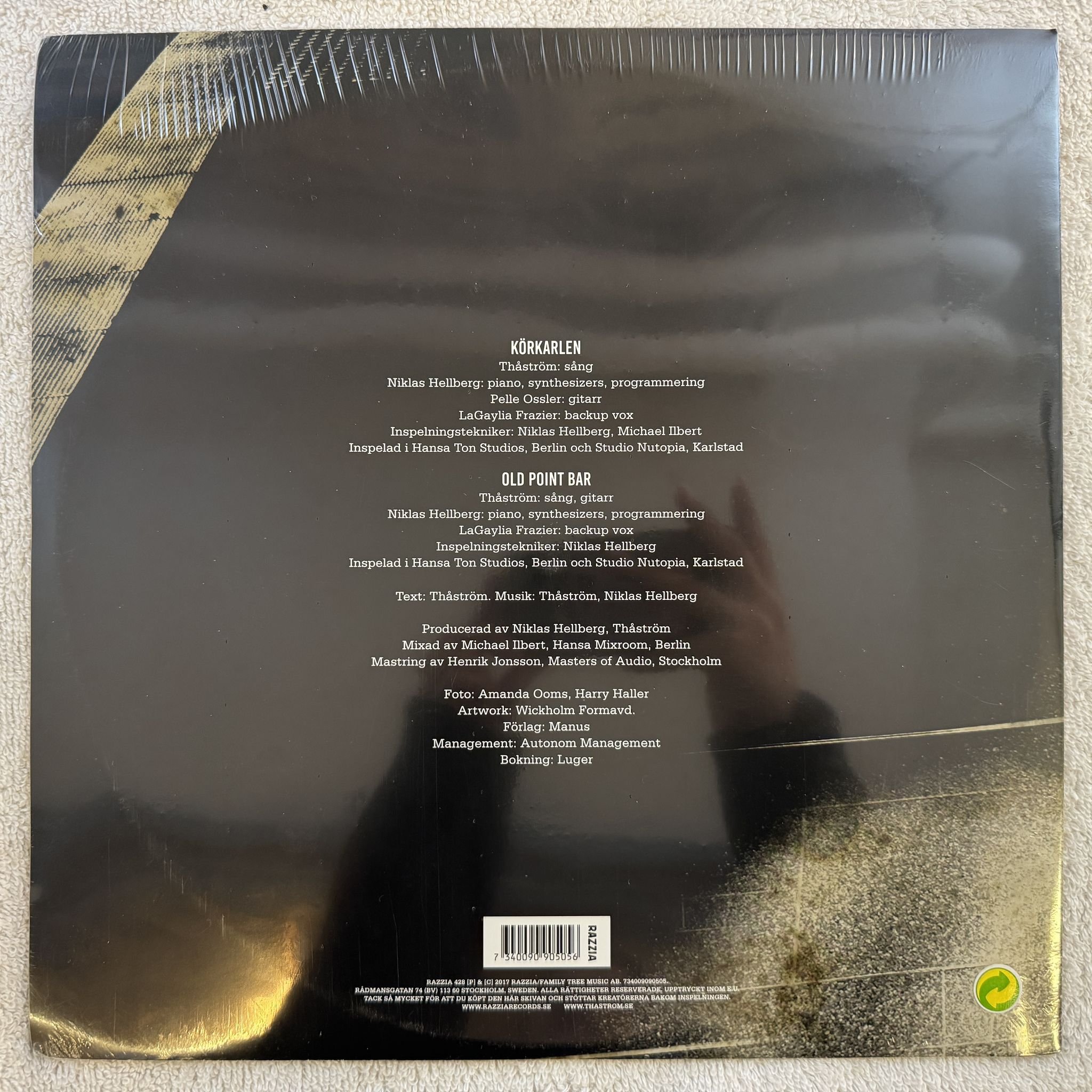 Omslagsbild för skivan THÅSTRÖM Körkarlen / Old Point Bar 12" 2017 RAZZIA 734009090505 ** SEALED **