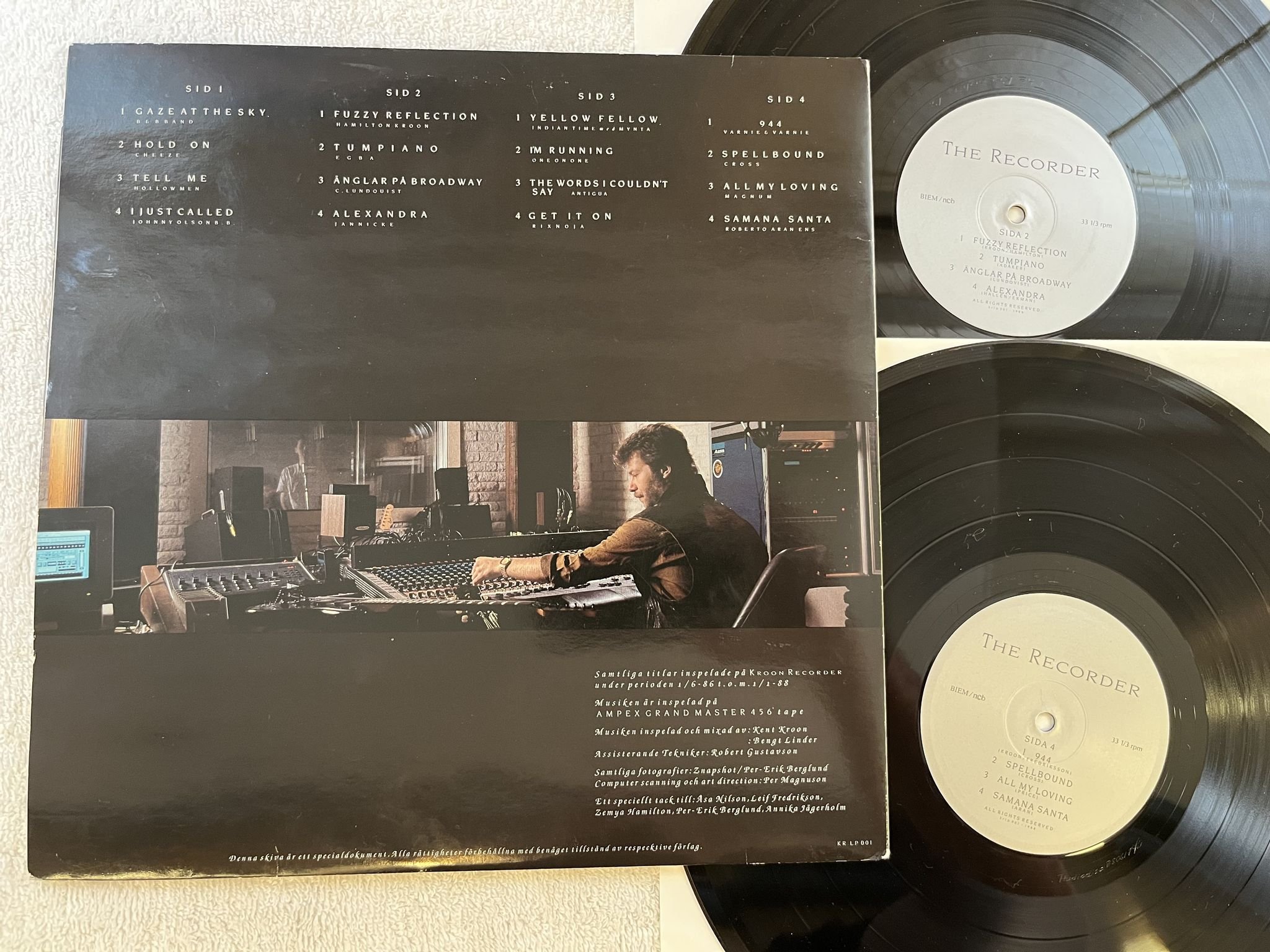 Omslagsbild för skivan VARIOUS The Recorder 2xLP -88 KROON RECORDER KR LP 001