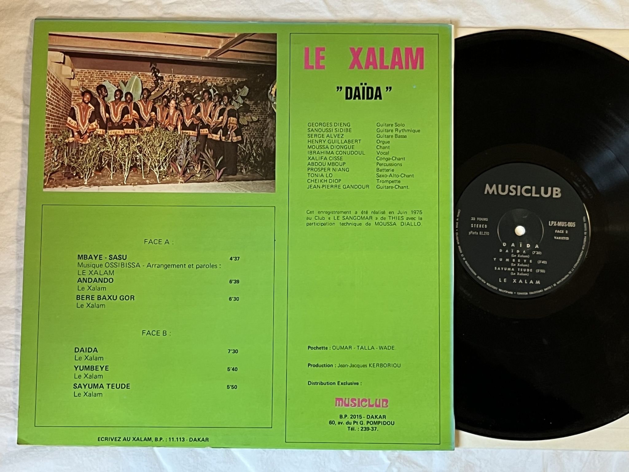 Omslagsbild för skivan LE XALAM daida LP -75 Senegal MUSICLUB LPX MUS 005 *** Rare afro-jazz-rock ***