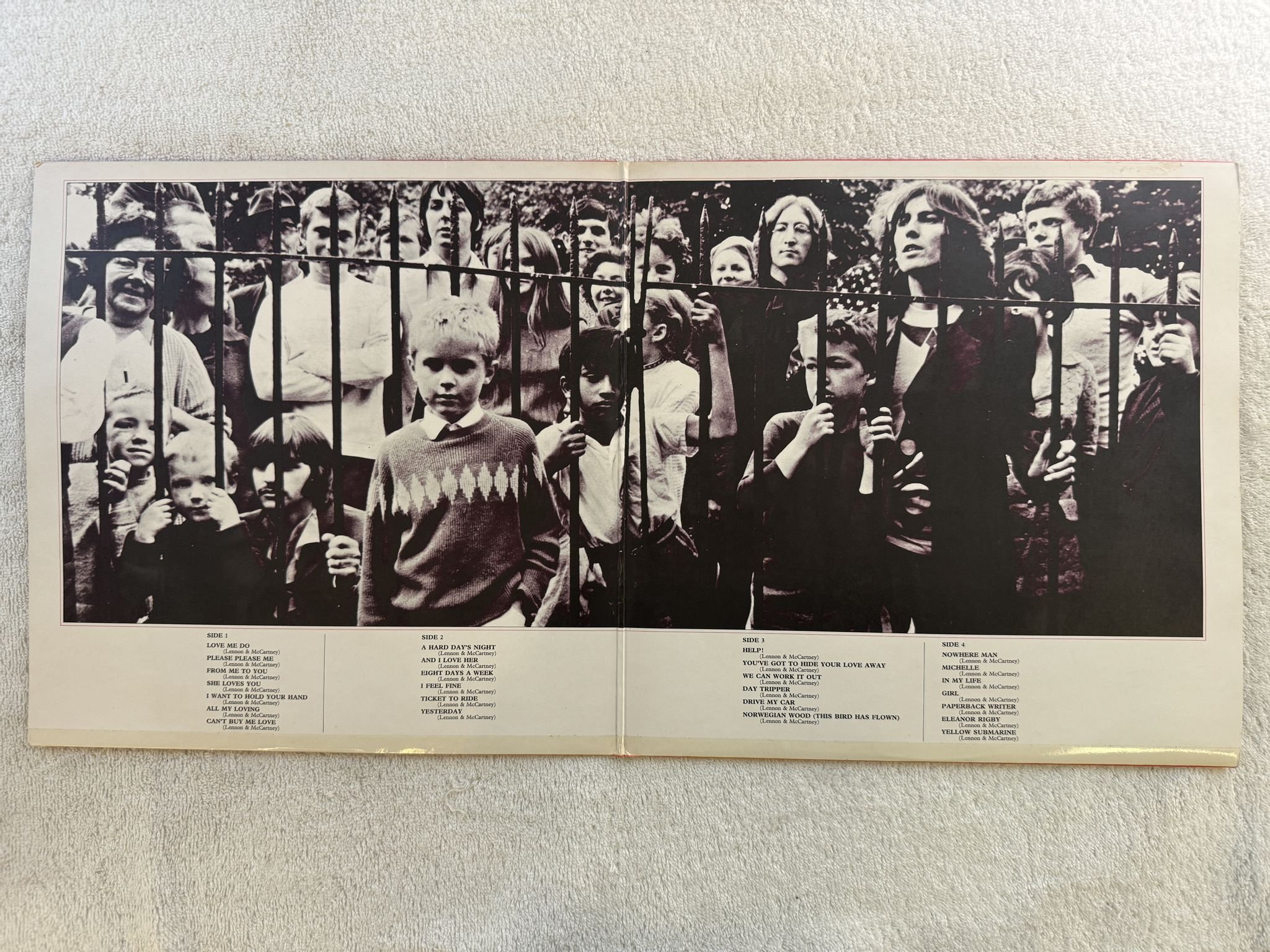 Omslagsbild för skivan THE BEATLES 1962 - 1966 2xLP UK APPLE PCSP 717