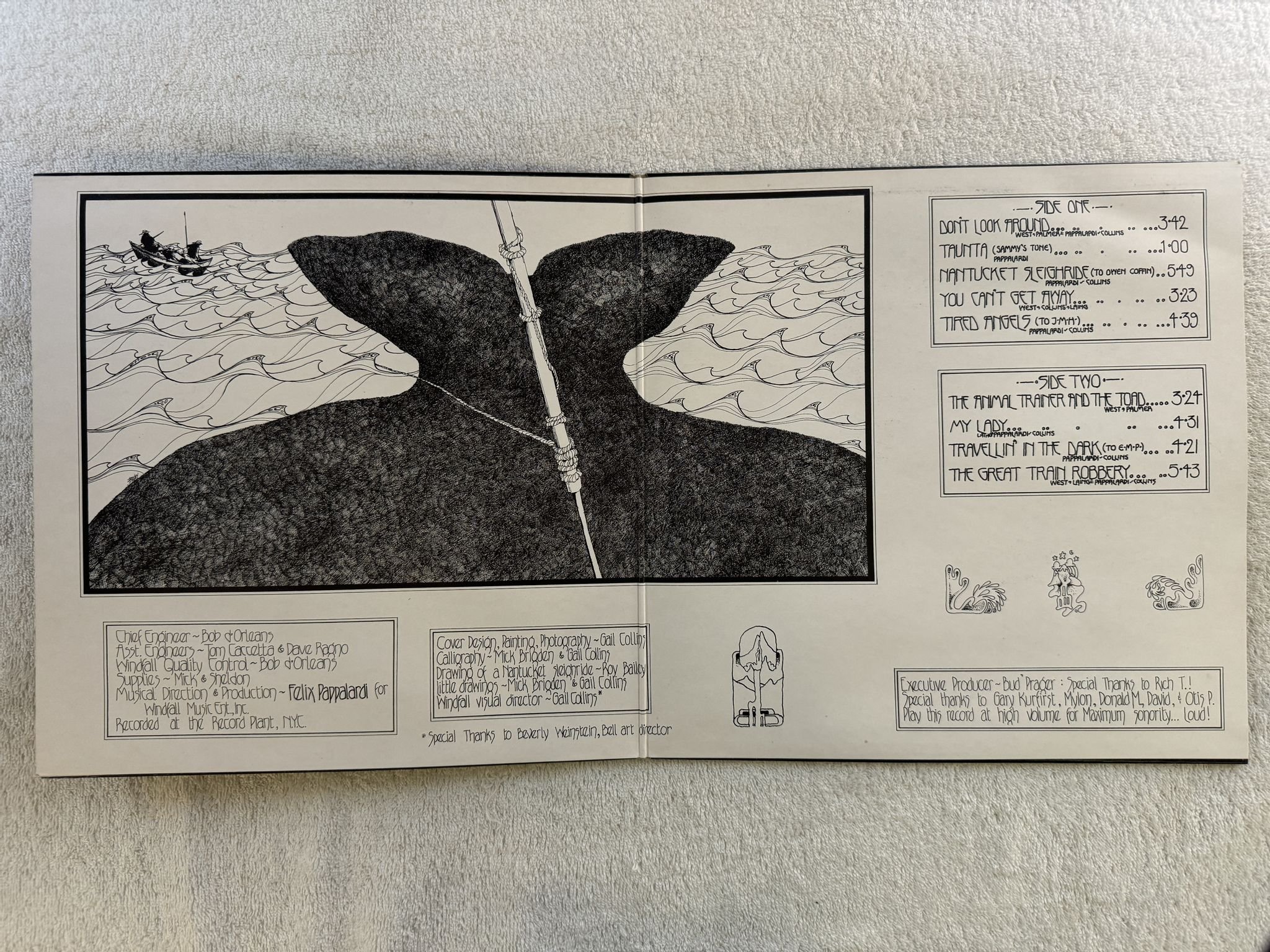 Omslagsbild för skivan MOUNTAIN nantucket sleighride LP -71 UK ISLAND ILPS 9148