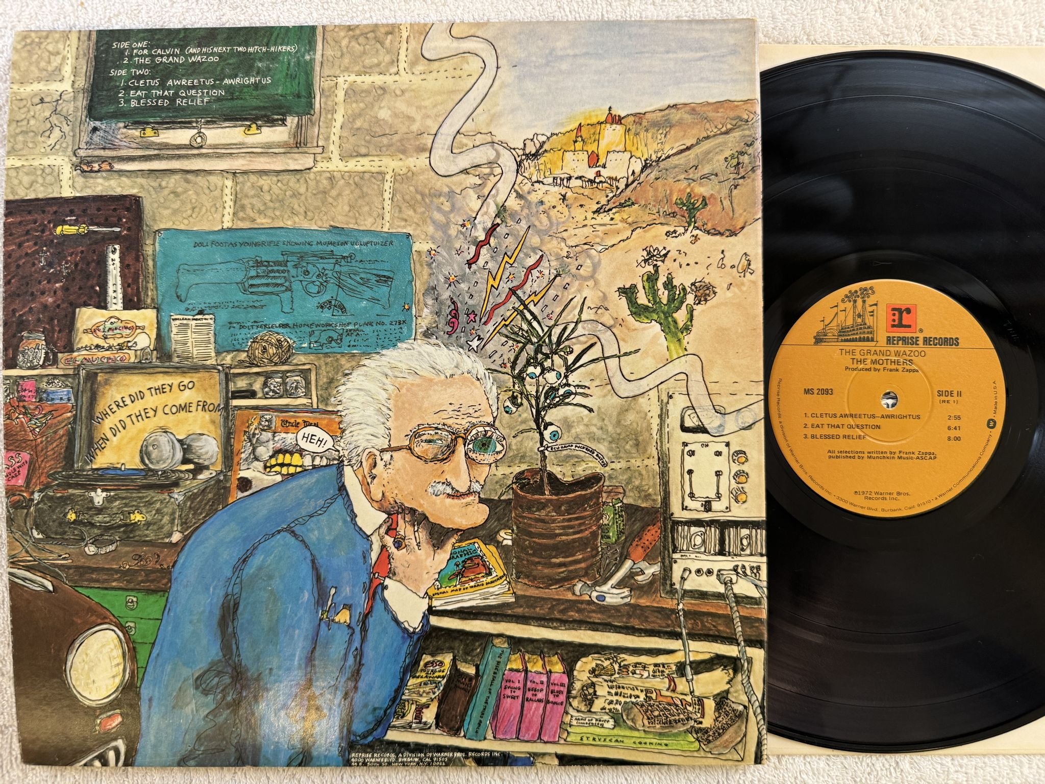 Omslagsbild för skivan THE MOTHERS the grand wazoo LP -72 US REPRISE MS 2093