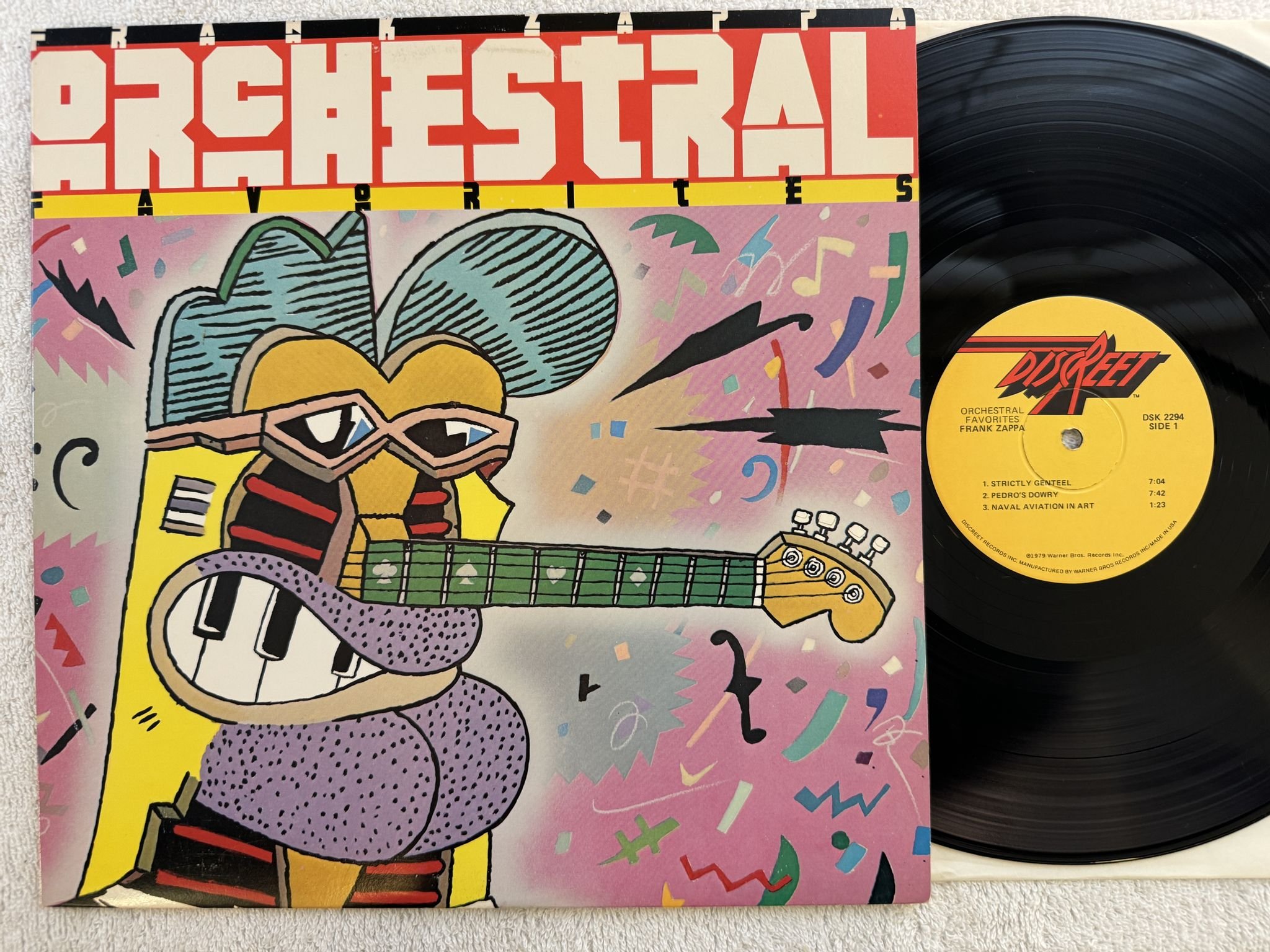 Omslagsbild för skivan FRANK ZAPPA orchestral favorites LP -79 US DISCREET DSK 2294