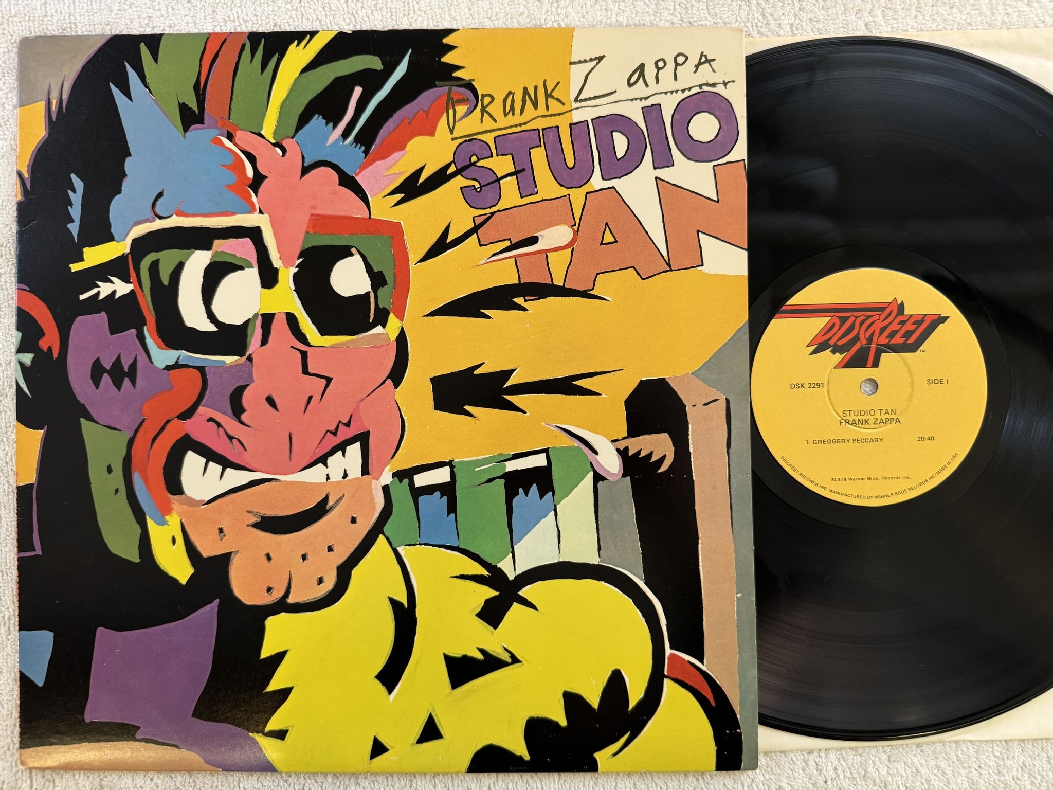 Omslagsbild för skivan FRANK ZAPPA studio tan LP -78 US DISCREET DSK 2291