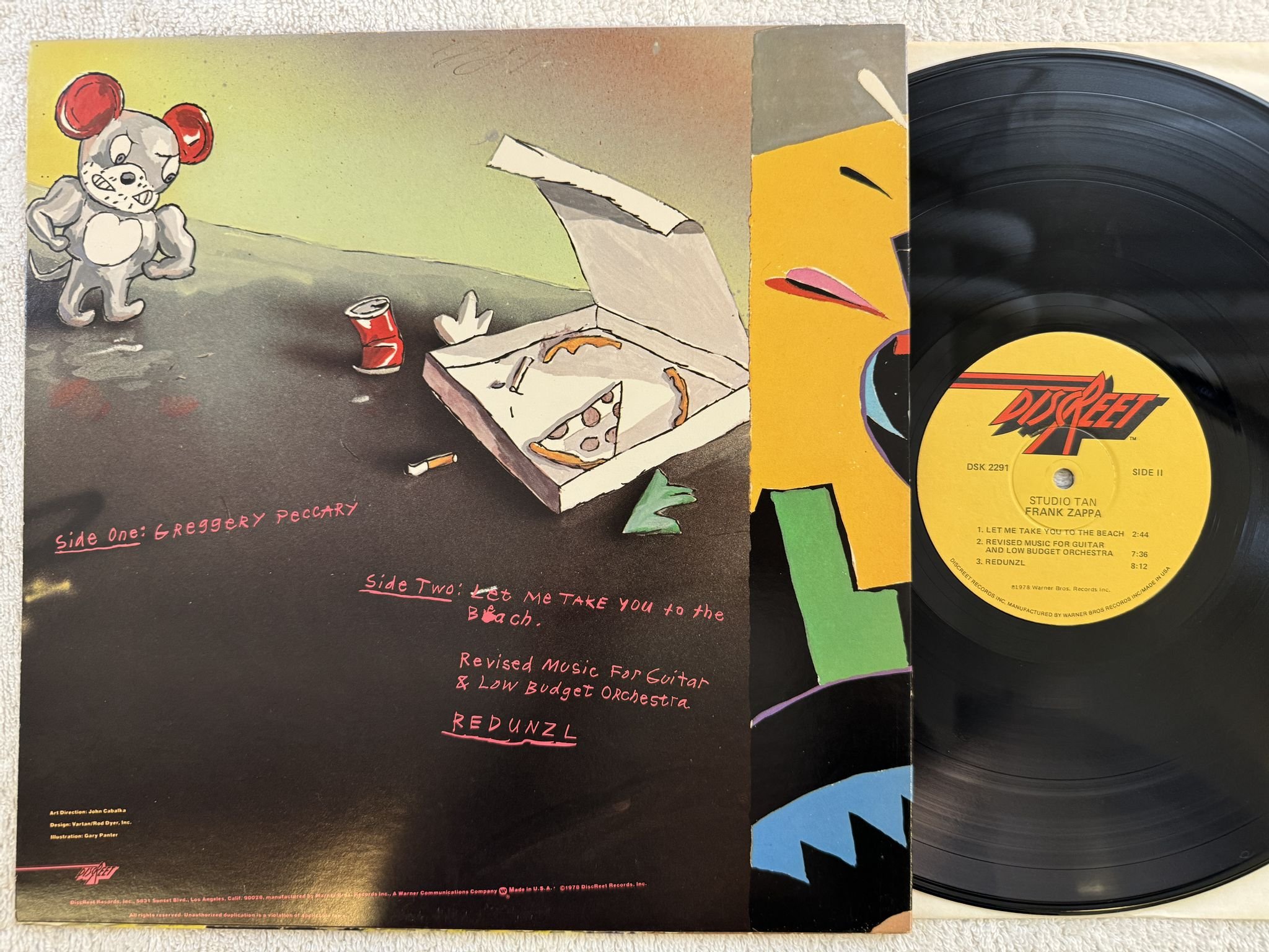 Omslagsbild för skivan FRANK ZAPPA studio tan LP -78 US DISCREET DSK 2291