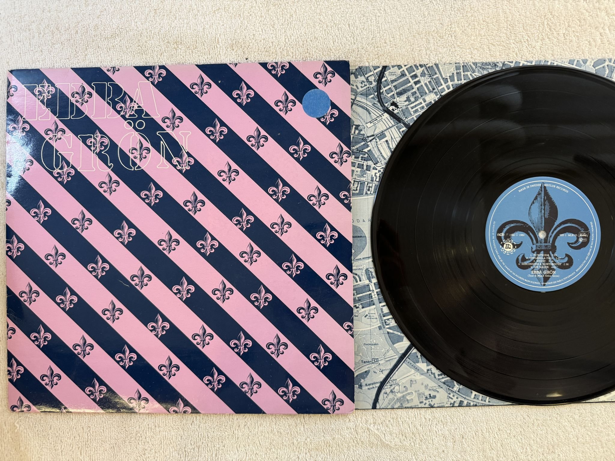 Omslagsbild för skivan EBBA GRÖN s/t LP -82 Swe MISTLUR MLR-25