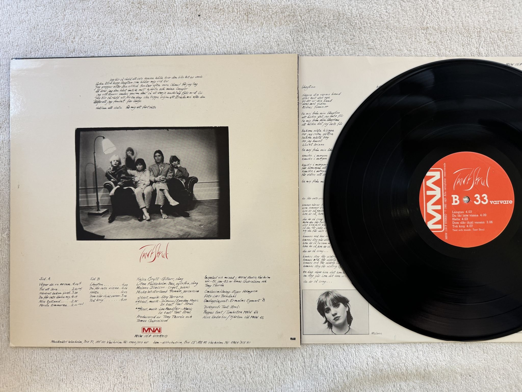 Omslagsbild för skivan TANT STRUL s/t LP -82 MNW 116P