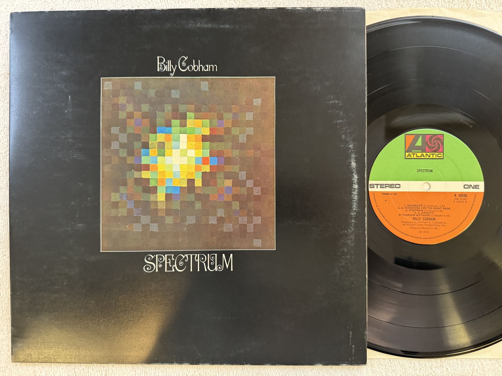 Omslagsbild för skivan BILLY COBHAM spectrum LP -73 UK ATLANTIC K 40506