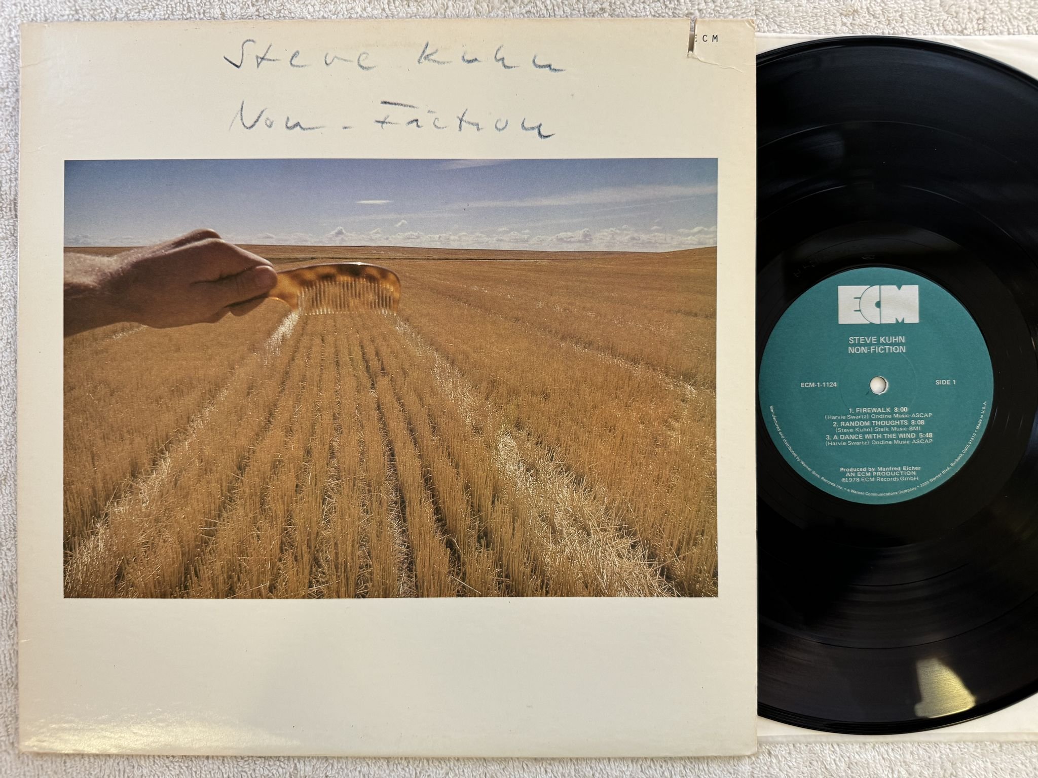 Omslagsbild för skivan STEVE KUHN non-fiction LP -78 US ECM 1-1124